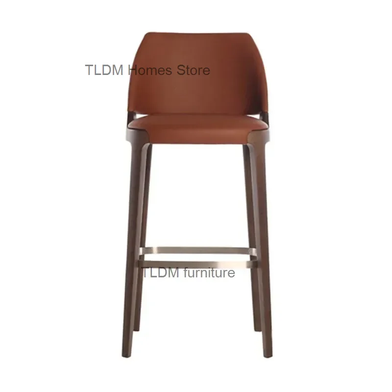 American Solid Wood Bar Chairs for Bar Furniture Modern Minimalist Front Desk Chair Nordic Designer Light Luxury High Bar Chair
American Solid Wood Bar Chairs for Bar Furniture Modern Minimalist Front Desk Chair Nordic Designer Light Luxury High Bar Chair