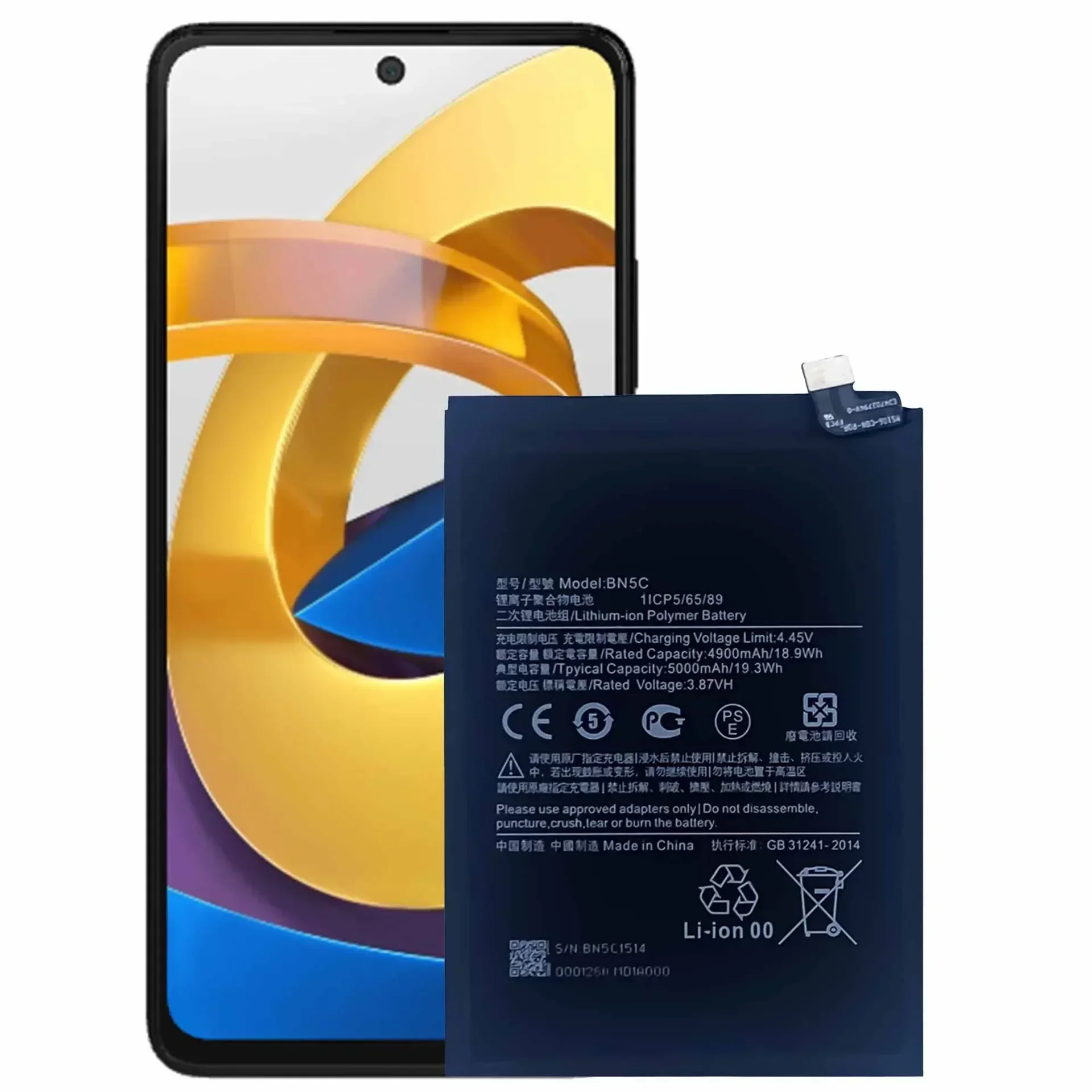 Аккумулятор BN5C емкостью 5000 мАч для Xiaomi Poco M4 Pro 5G Bateria, высококачественные аккумуляторы, код отслеживания + инструменты
Аккумулятор BN5C емкостью 5000 мАч для Xiaomi Poco M4 Pro 5G Bateria, высококачественные аккумуляторы, код отслеживания + инструменты