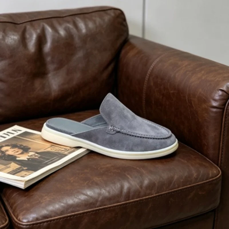 Summer Men's Shoes Slippers Highquality All Genuine Leather Sheepskin Popular Sheepsuede Men's Shoes Largesize Mules Sandals
Summer Men's Shoes Slippers Highquality All Genuine Leather Sheepskin Popular Sheepsuede Men's Shoes Largesize Mules Sandals