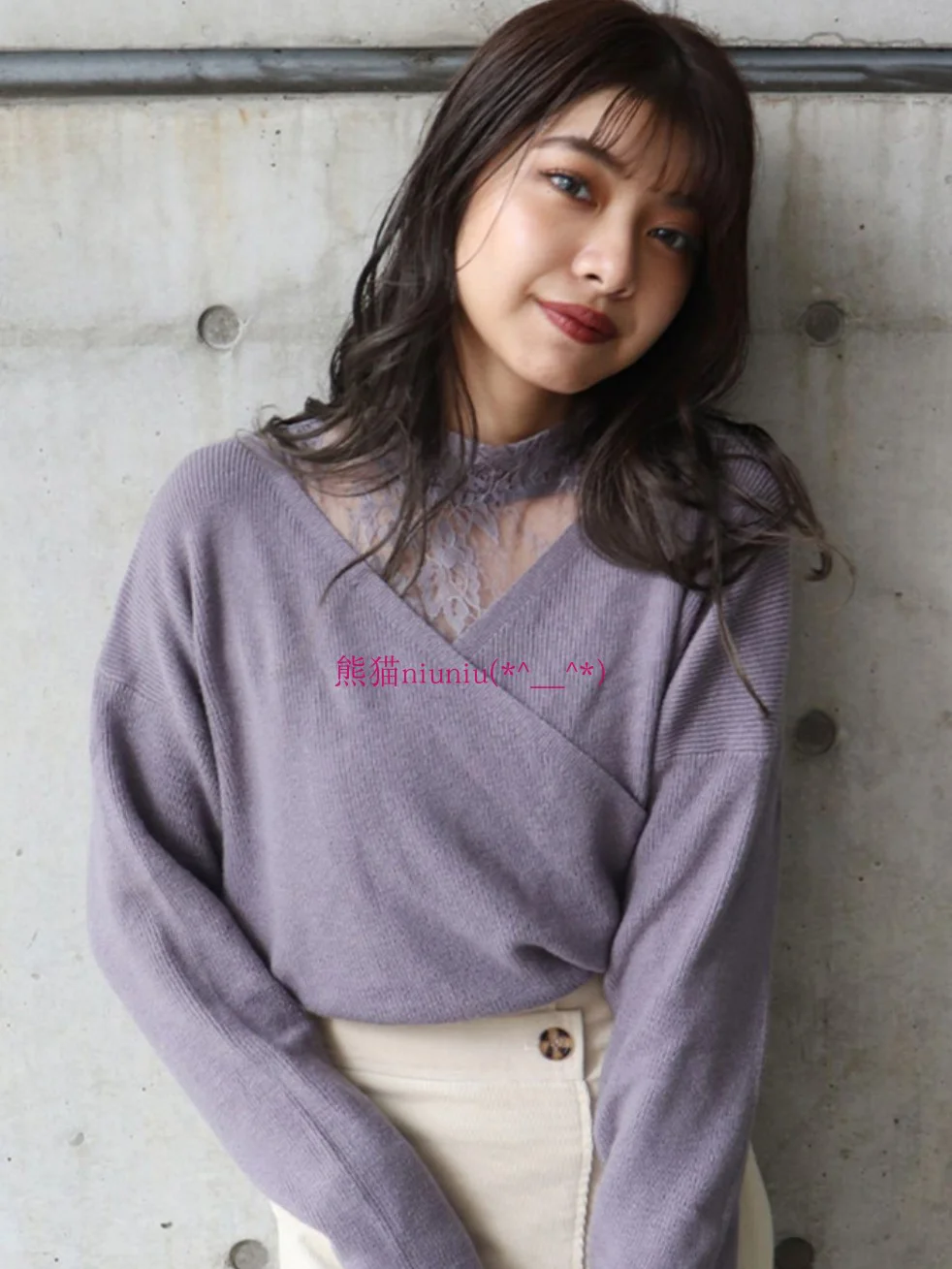 Sweet Pure Desire Style! Mura Home Color V-neck Lace Splice Fake Two-piece Knitted Sweater Dress Japanese Style Long Sl...
Sweet Pure Desire Style! Mura Home Color V-neck Lace Splice Fake Two-piece Knitted Sweater Dress Japanese Style Long Sl...