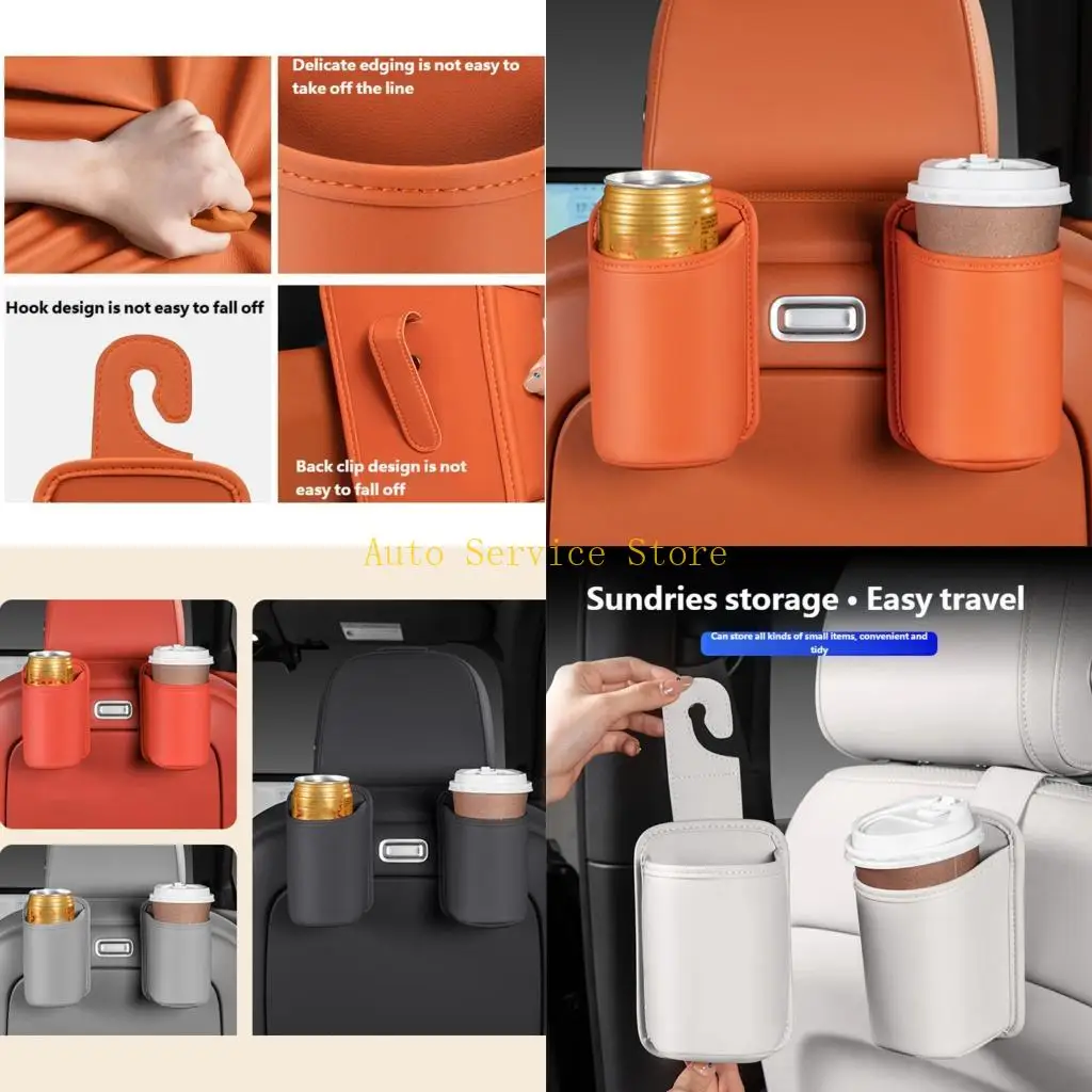 462A Upgrades PU Leather Car Hook with Build In Cup Holder Vehicle for Convenient Travel Accessories
462A Upgrades PU Leather Car Hook with Build In Cup Holder Vehicle for Convenient Travel Accessories
