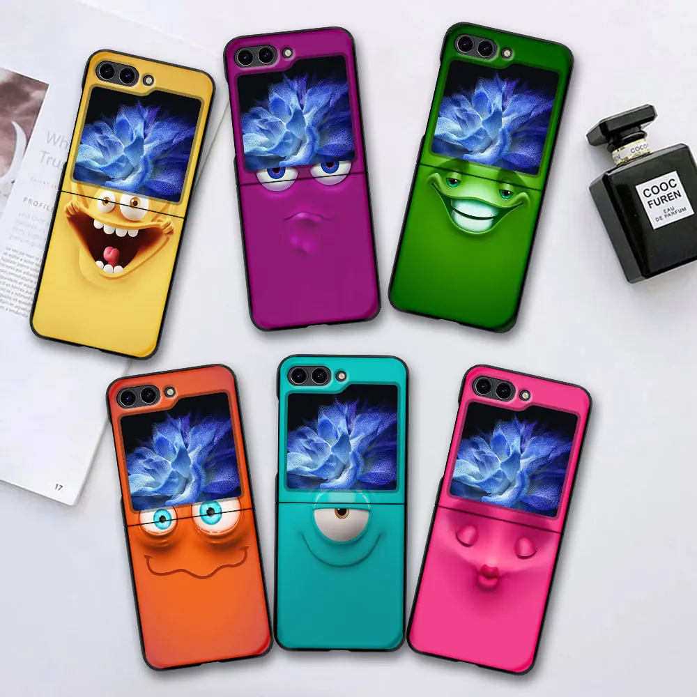 Cute Funny Face Case for Samsung Galaxy Z Flip 6 5 Black Hard Cover Flip6 Flip5 Mobile Phone Shell Zflip6 Zflip5 Funda Capa
Cute Funny Face Case for Samsung Galaxy Z Flip 6 5 Black Hard Cover Flip6 Flip5 Mobile Phone Shell Zflip6 Zflip5 Funda Capa