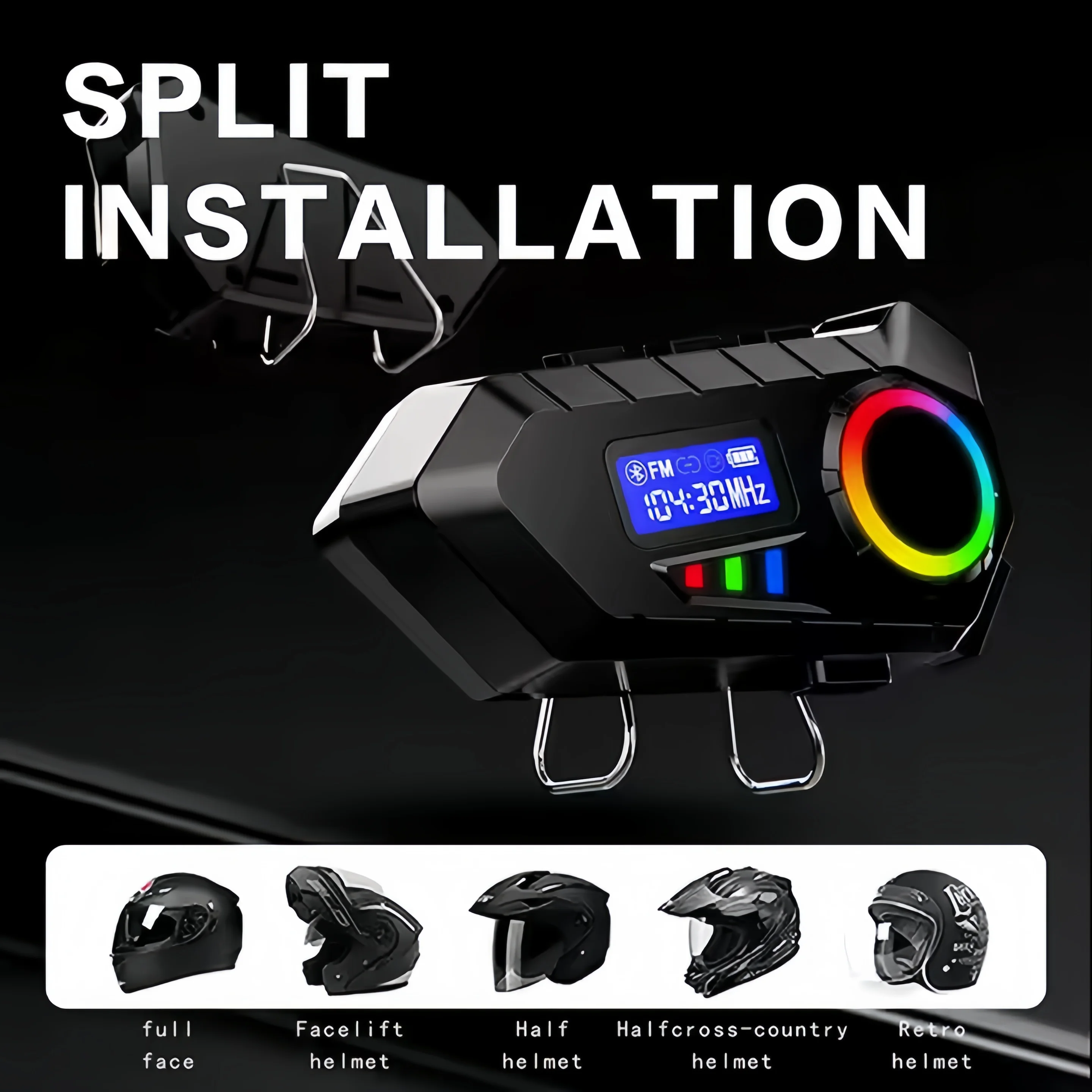 Hot Selling Y30 Helmet Motorcycle Earphones IP65 Waterproof Voice Assistant Bluetooth Headset for Rider Wireless Headphones
Hot Selling Y30 Helmet Motorcycle Earphones IP65 Waterproof Voice Assistant Bluetooth Headset for Rider Wireless Headphones