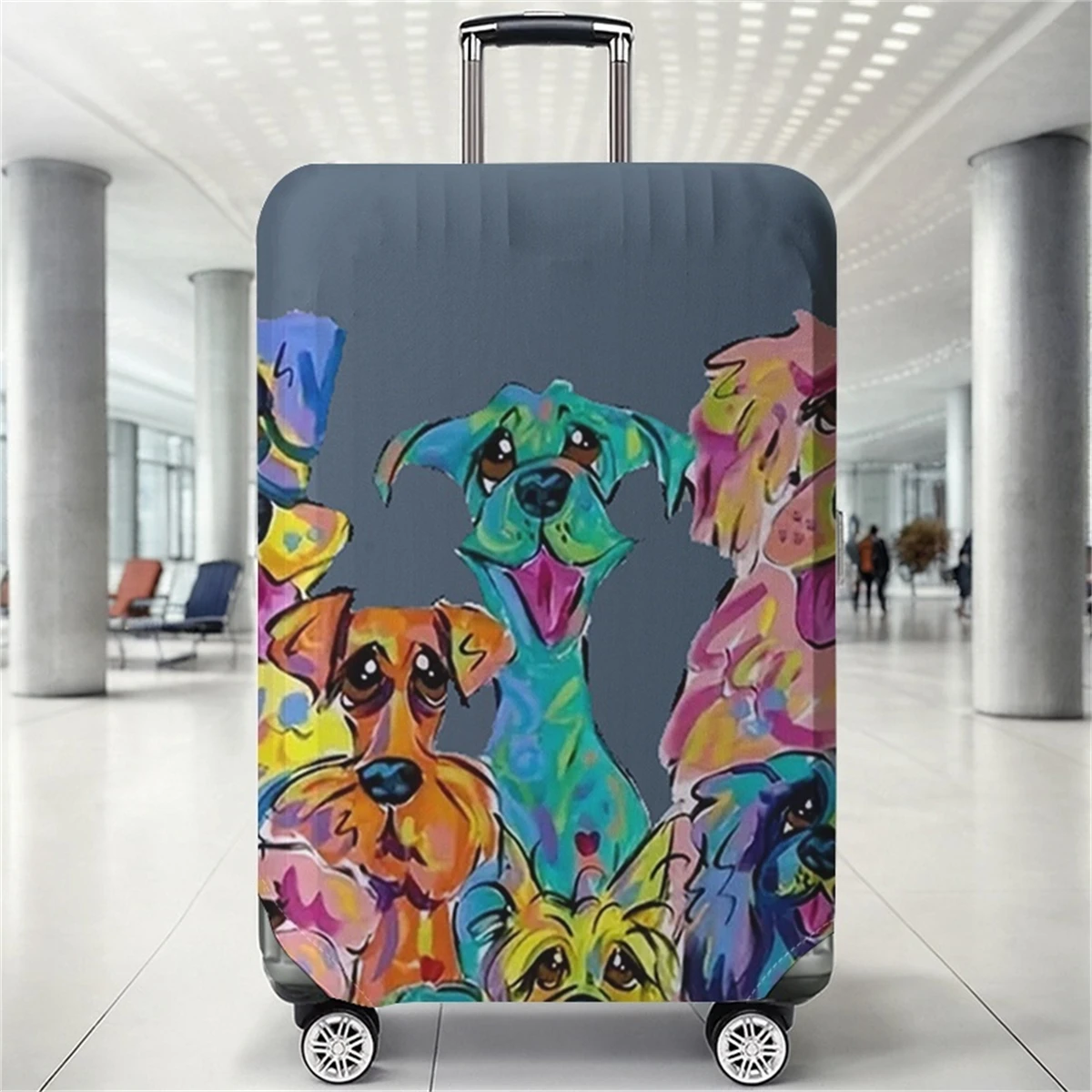 Защитный чехол для багажа с красочным рисунком милой собаки в стиле граффити, подходит для чехлов для багажа размером 18-32 дюйма, перчаток для ручки багажа, дорожных принадлежностей.
Защитный чехол для багажа с красочным рисунком милой собаки в стиле граффити, подходит для чехлов для багажа размером 18-32 дюйма, перчаток для ручки багажа, дорожных принадлежностей.