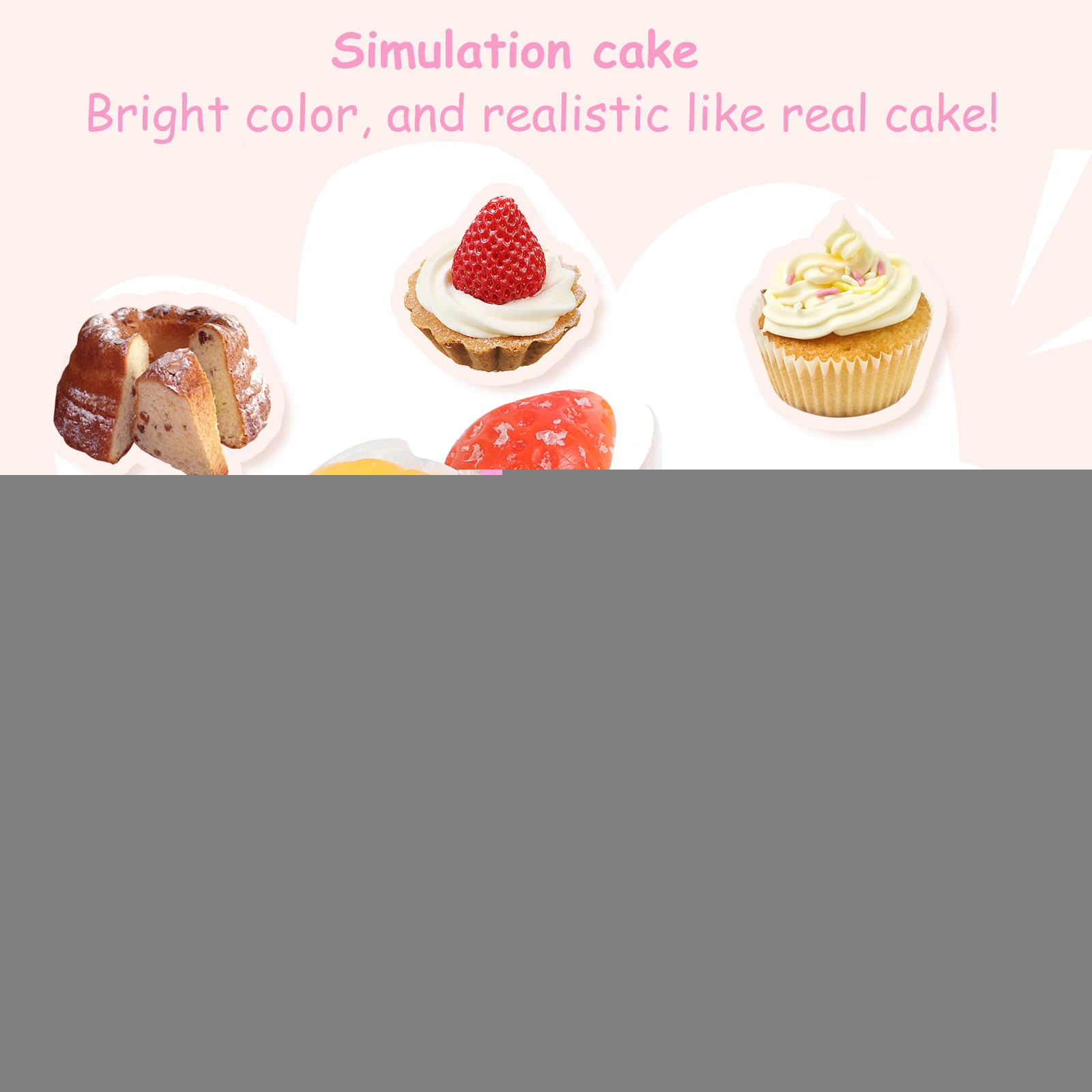 Artificial Cake Decorations Realistic Food Props Simulation Dessert Home Kitchen Party Shop Bakery Restaurant Toy
Artificial Cake Decorations Realistic Food Props Simulation Dessert Home Kitchen Party Shop Bakery Restaurant Toy