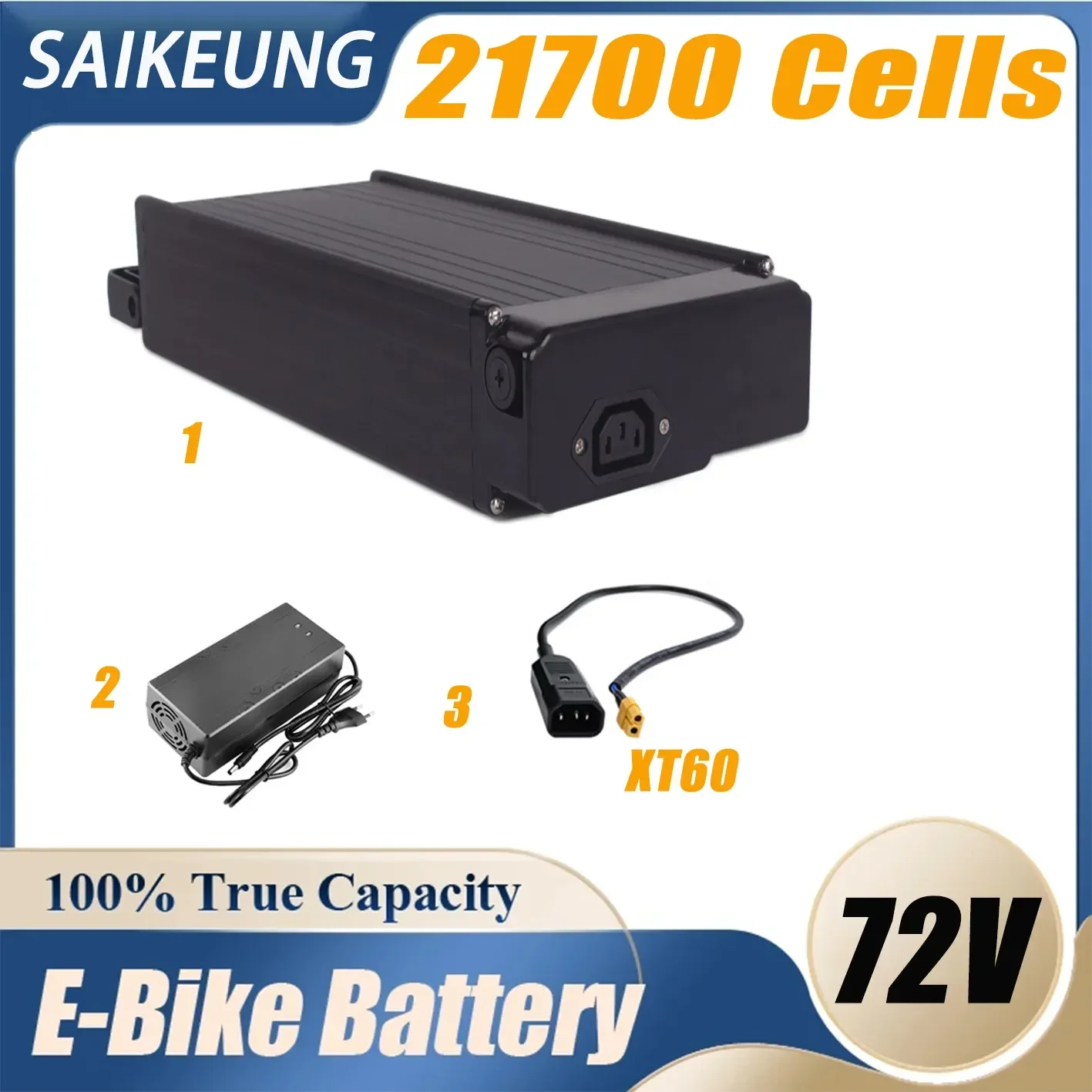 72v 60ah Bike Rear Frame Battery Bafang 250W-3000W 48v52v36v 20ah 24 30 40 45 50ah 21700 Battery with Charger 、100A BMS Free Vat
72v 60ah Bike Rear Frame Battery Bafang 250W-3000W 48v52v36v 20ah 24 30 40 45 50ah 21700 Battery with Charger 、100A BMS Free Vat