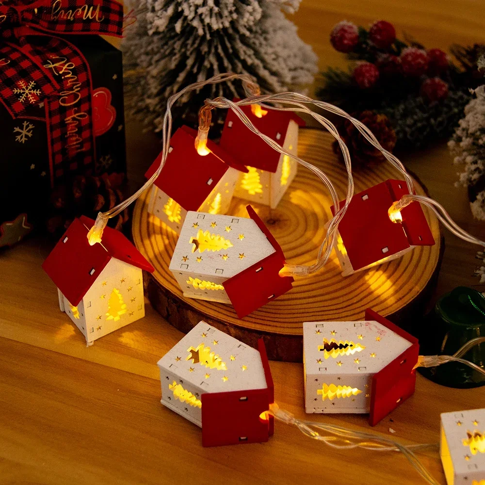 Christmas Wooden House LED String Light Xmas Tree Hanging Ornament 2024 Christmas Decoration For Home Kids New Year Gift Navidad
Christmas Wooden House LED String Light Xmas Tree Hanging Ornament 2024 Christmas Decoration For Home Kids New Year Gift Navidad