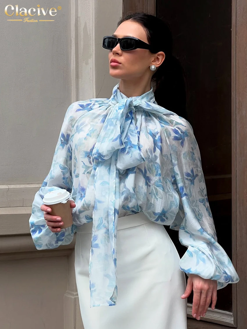 Clacive Fashion Loose Print Women's Shirt 2025 Casual Chic Bow Collar Long Sleeve Shirts Elegant Classic Tops Female Clothing
Clacive Fashion Loose Print Women's Shirt 2025 Casual Chic Bow Collar Long Sleeve Shirts Elegant Classic Tops Female Clothing