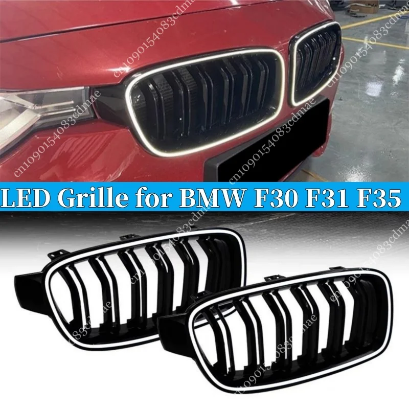 Dual Slat Replacements Front Bumper Grille Luminous Grill for BMW 3 Series F30 F31 F35 320i 325i 328i 330i 340i etc 2012-2018
Dual Slat Replacements Front Bumper Grille Luminous Grill for BMW 3 Series F30 F31 F35 320i 325i 328i 330i 340i etc 2012-2018