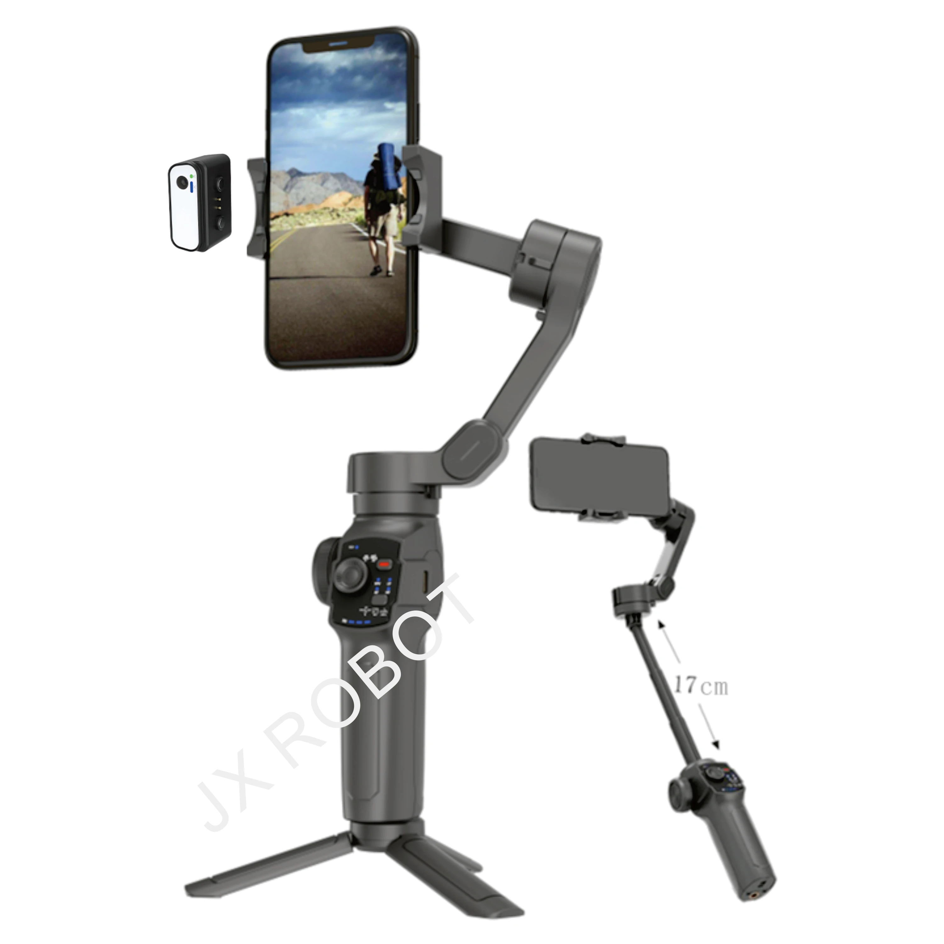 Factory Price L9 Anti-Shaking AI Face Tracking Foldable Phone Gimbal Stabilizers Selfie Stick with Zoom Wheel Extension Rod
Factory Price L9 Anti-Shaking AI Face Tracking Foldable Phone Gimbal Stabilizers Selfie Stick with Zoom Wheel Extension Rod