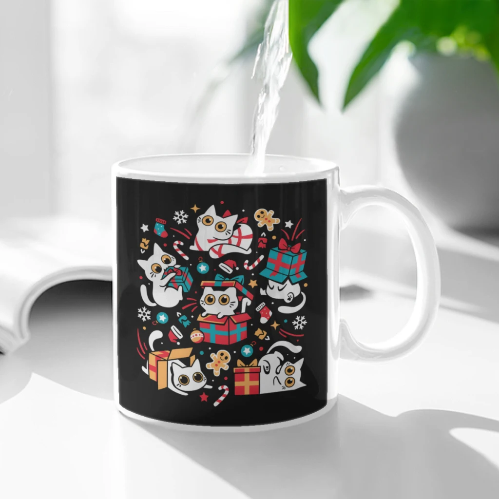 Christmas Cat Party Xmas Gifts Ceramic Cup Coffee Oatmeal Breakfast Cup Creative Personality Mug
Christmas Cat Party Xmas Gifts Ceramic Cup Coffee Oatmeal Breakfast Cup Creative Personality Mug