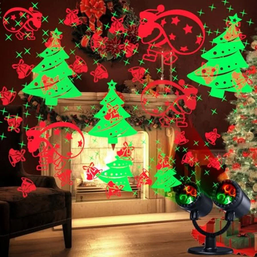 Christmas Lights Projector, Christmas Decorations Lighting Projector, with Timer Dynamic Led Xmas Tree Santa Claus Jingle Bells
Christmas Lights Projector, Christmas Decorations Lighting Projector, with Timer Dynamic Led Xmas Tree Santa Claus Jingle Bells