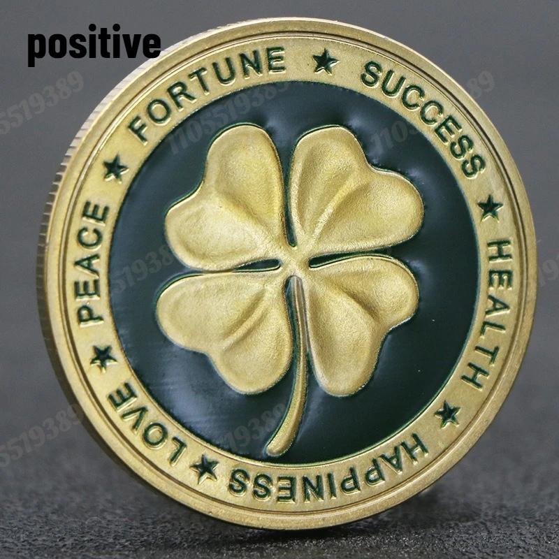 Elephant Commemorative Medal Good Lucky Four Leaf Clover Collection Coins Metal Crafts Gold Coins Home Decor
Elephant Commemorative Medal Good Lucky Four Leaf Clover Collection Coins Metal Crafts Gold Coins Home Decor