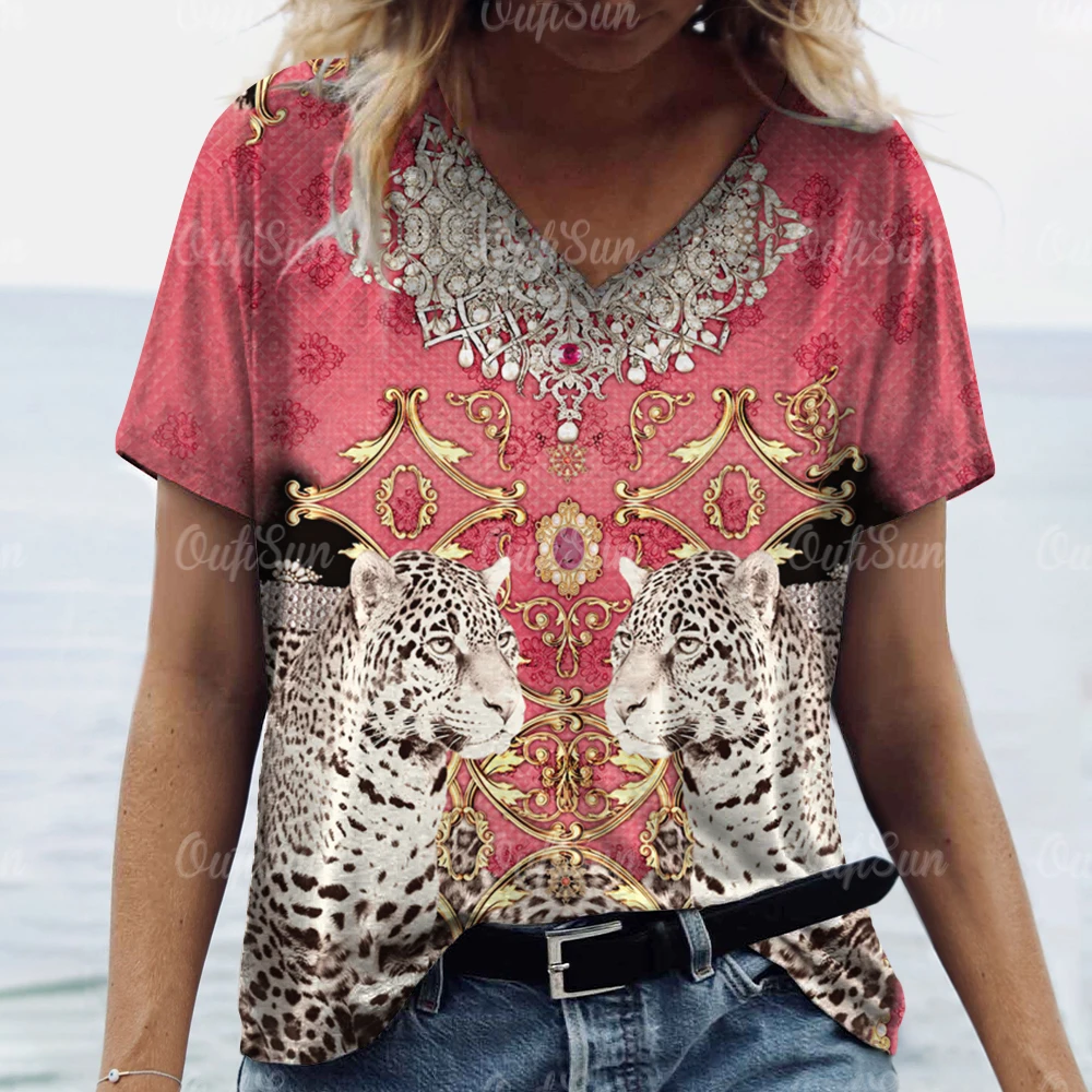 Summer Women's T-Shirts 3d Vintage Printing Gradient Harajuku T Shirt Oversized Tee For Female Clothing Short Sleeve V-Neck Top
Summer Women's T-Shirts 3d Vintage Printing Gradient Harajuku T Shirt Oversized Tee For Female Clothing Short Sleeve V-Neck Top