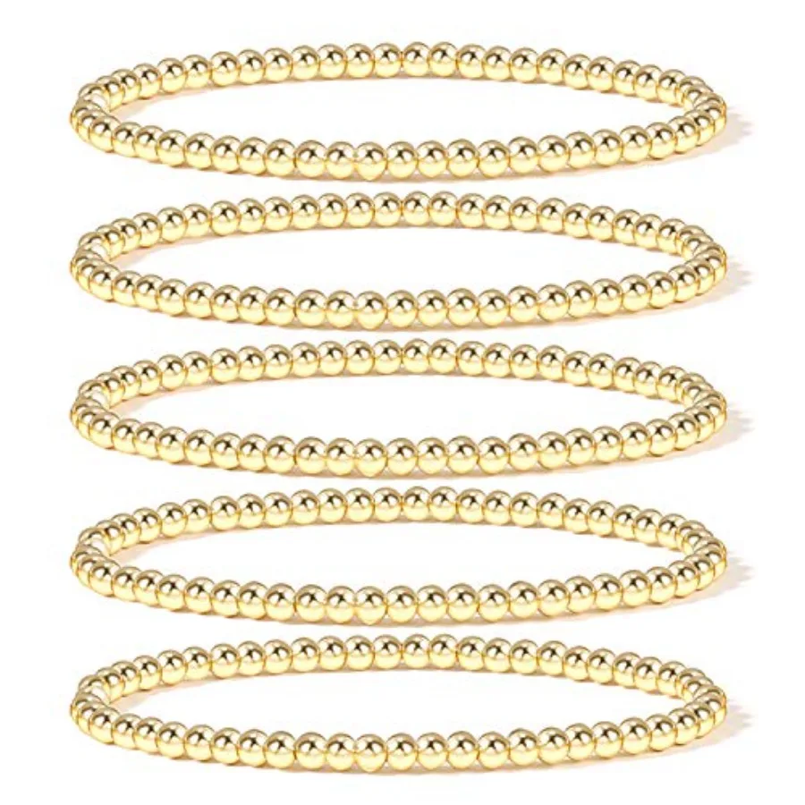 Elegance 11 designs 14K Gold Plated Bead Ball Bracelet Stretchable Elastic Gold Beaded Bracelets for Women
Elegance 11 designs 14K Gold Plated Bead Ball Bracelet Stretchable Elastic Gold Beaded Bracelets for Women