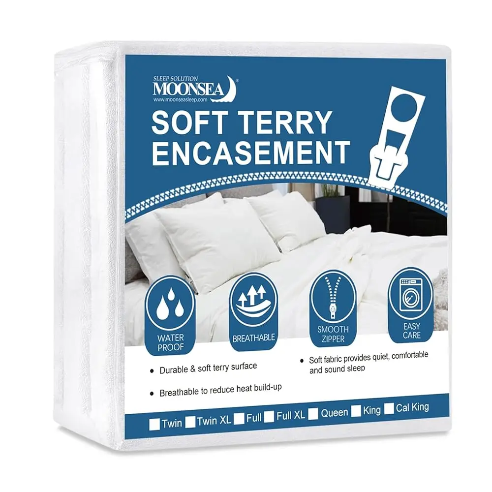Queen Mattr Protector Zippered (10/11/12/13/14 Hs), Soft Terry Surface Mattr Encasement, 6-Side Waterproof Mattr Cover For
Queen Mattr Protector Zippered (10/11/12/13/14 Hs), Soft Terry Surface Mattr Encasement, 6-Side Waterproof Mattr Cover For