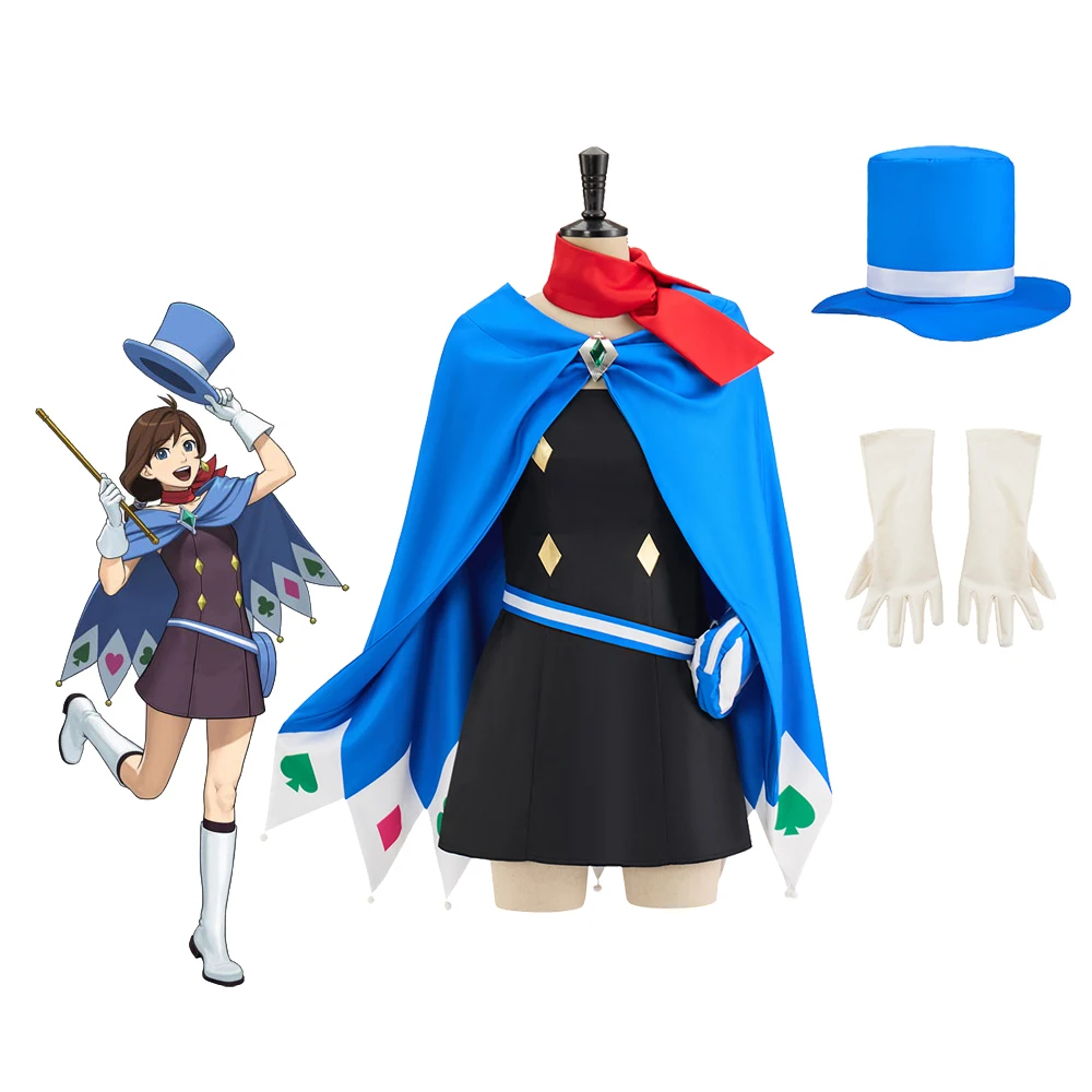 Наруду Минуки Косплей Костюм Игра Ace Attorney Trucy Райт Волшебник Синяя Униформа Хэллоуин Карнавальные Наряды
Наруду Минуки Косплей Костюм Игра Ace Attorney Trucy Райт Волшебник Синяя Униформа Хэллоуин Карнавальные Наряды
