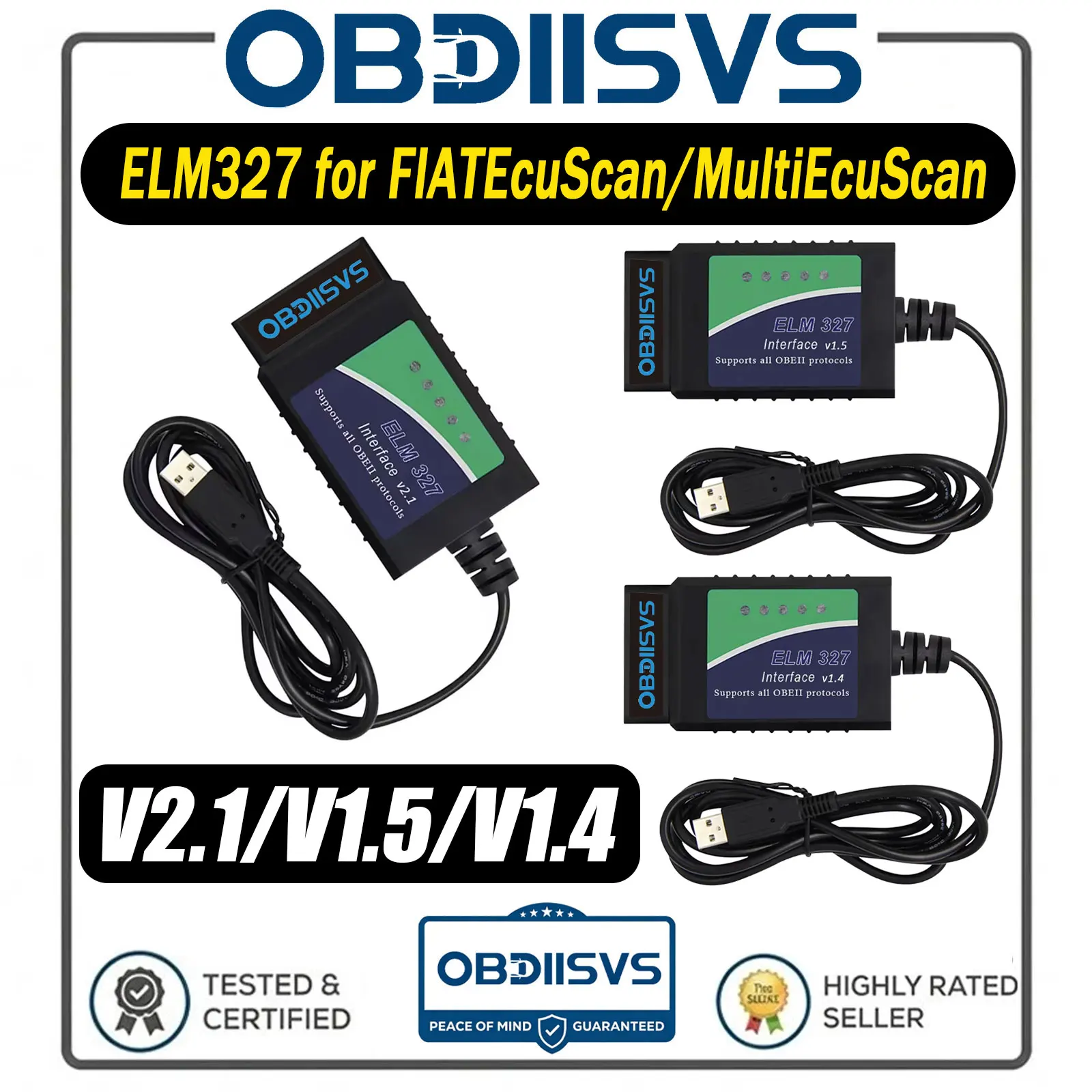 ELM327 Scanner for FIATEcuScan/MultiEcuScan/PCMSCAN/ScanMaster/ScanTool FTDI FT232RL Chip Code Reader OBDII ELM327 Scanner Tool
ELM327 Scanner for FIATEcuScan/MultiEcuScan/PCMSCAN/ScanMaster/ScanTool FTDI FT232RL Chip Code Reader OBDII ELM327 Scanner Tool