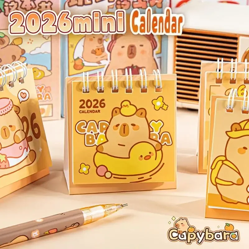 1Pcs 2026 Cute Capybara Panda Desk Calendar Portable Desktop Decoration Schedule Planner Mini Calendar Office School Supplies
1Pcs 2026 Cute Capybara Panda Desk Calendar Portable Desktop Decoration Schedule Planner Mini Calendar Office School Supplies