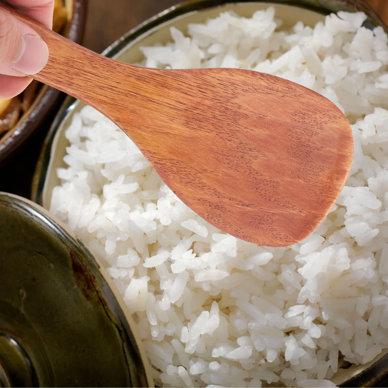 4 pcs Wooden Rice Spoon Non-stick Spatula Lightweight Smooth Edge Easy Clean Kitchen Tool Baking Pastry Tools
4 pcs Wooden Rice Spoon Non-stick Spatula Lightweight Smooth Edge Easy Clean Kitchen Tool Baking Pastry Tools