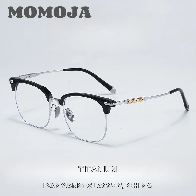 MOMOJA Fashion Comfortable Glasses Business Square Titanium Eyewear Prescription Full Frame Eyeglasses Frame For Men 122214
MOMOJA Fashion Comfortable Glasses Business Square Titanium Eyewear Prescription Full Frame Eyeglasses Frame For Men 122214