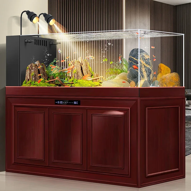 Chinese Bottom Stream Filter Tank Fish Tank Super White Glass Change Water Ecological Grass Cylinder Aquarium
Chinese Bottom Stream Filter Tank Fish Tank Super White Glass Change Water Ecological Grass Cylinder Aquarium