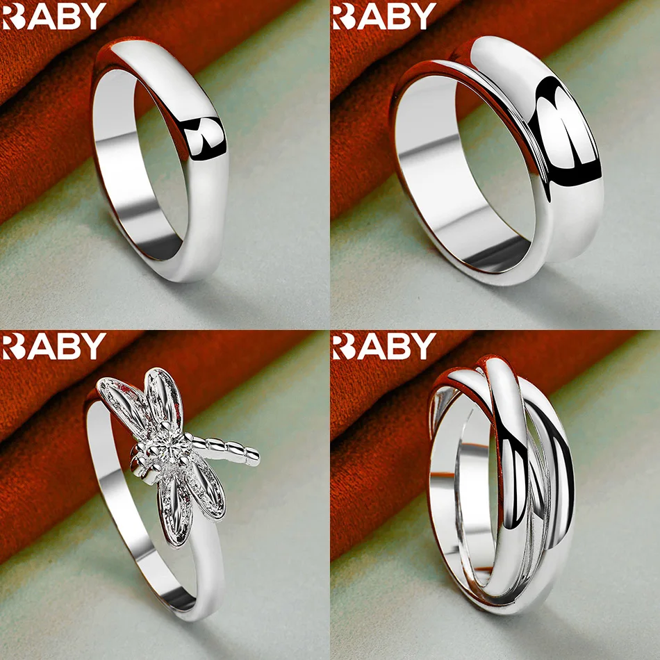 URBABY 925 Sterling Silver Size 5-10 Geometric Ring For Women Men Fashion Jewelry Charm Grace Wedding Engagement Accessories
URBABY 925 Sterling Silver Size 5-10 Geometric Ring For Women Men Fashion Jewelry Charm Grace Wedding Engagement Accessories