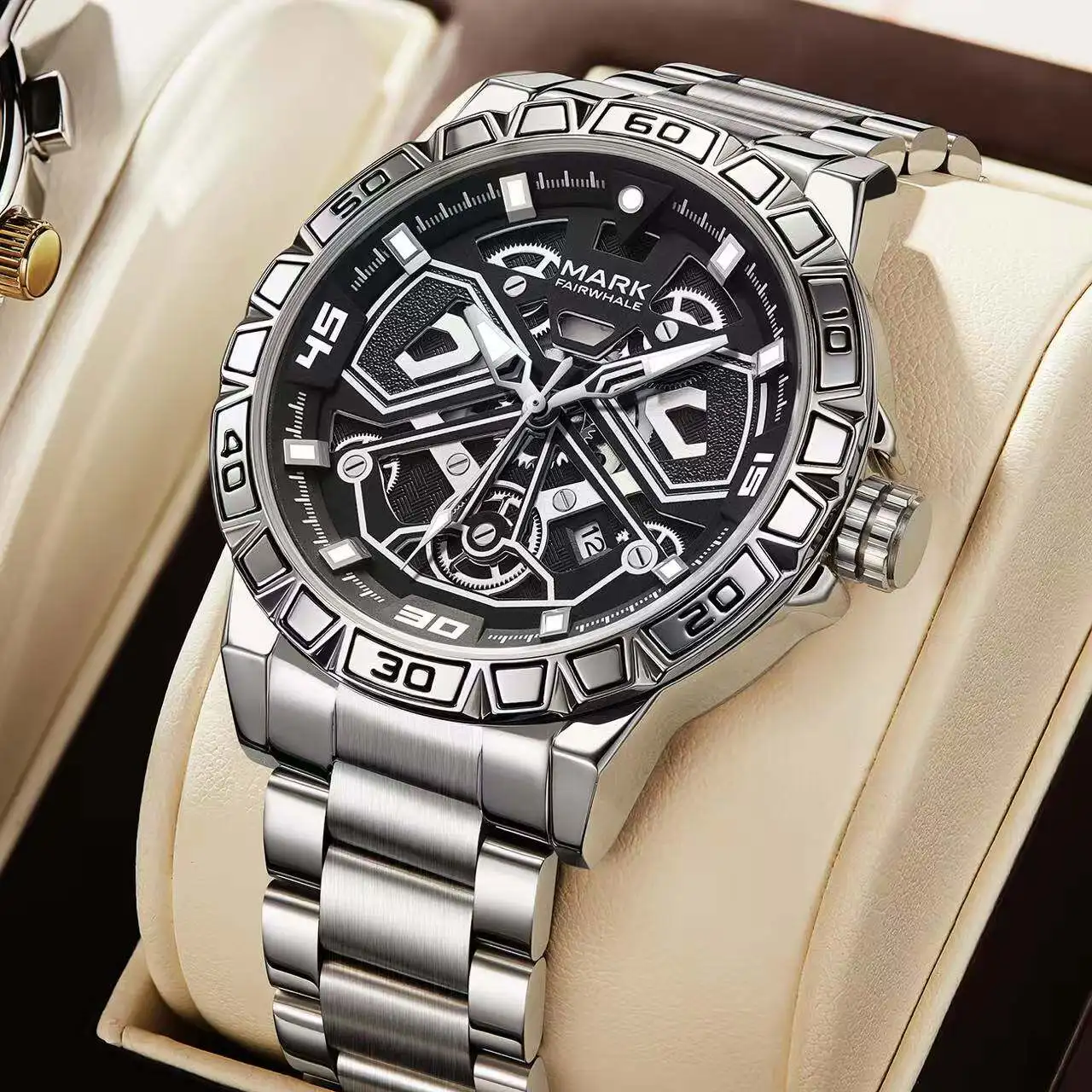 Mark Fairwhale Busines Large Size Men's Quartz Wristwatch Date Display Luminous Waterproof Watches for man reloj hombre
Mark Fairwhale Busines Large Size Men's Quartz Wristwatch Date Display Luminous Waterproof Watches for man reloj hombre