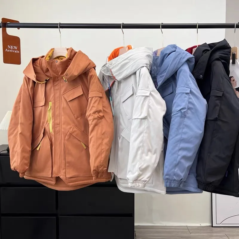 Couple's Outdoor Mountain Series Thickened Winter Jacket Windproof Waterproof Workwear Style Cotton Coat Fleece Lined Zipper ...
Couple's Outdoor Mountain Series Thickened Winter Jacket Windproof Waterproof Workwear Style Cotton Coat Fleece Lined Zipper ...