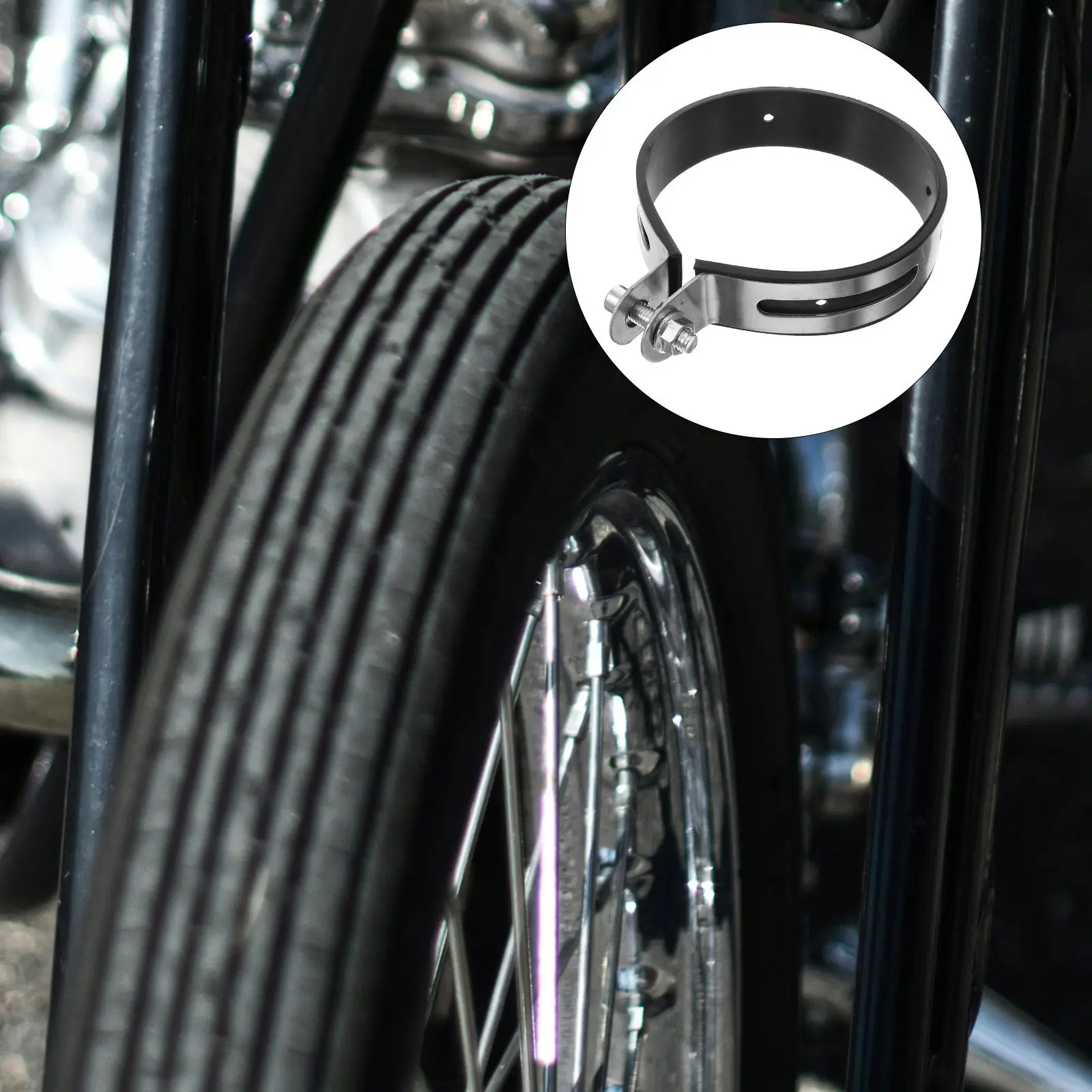 Exhaust Clamp Motorcycle Joint Band Adjustable Butt Joint Band Clamp Sleeve Coupler for 110-115Mm Pipe Vibration Noise Reduction
Exhaust Clamp Motorcycle Joint Band Adjustable Butt Joint Band Clamp Sleeve Coupler for 110-115Mm Pipe Vibration Noise Reduction