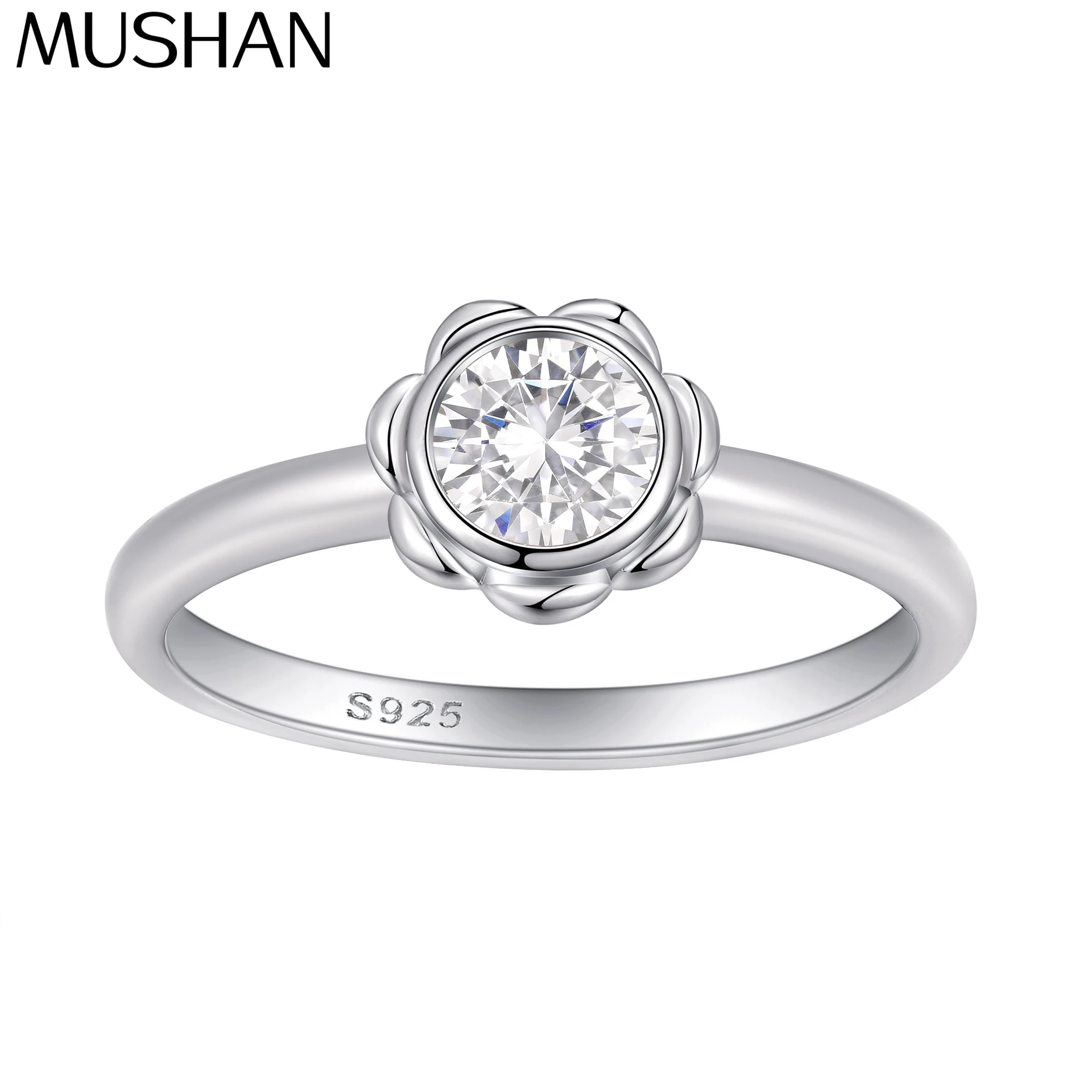 MuShan Jewelry 925 Sterling Silver Ring Wedding Band High Carbon Diamond Daughter Gift Girlfriend Gift Women Rings Fine Jewelry
MuShan Jewelry 925 Sterling Silver Ring Wedding Band High Carbon Diamond Daughter Gift Girlfriend Gift Women Rings Fine Jewelry