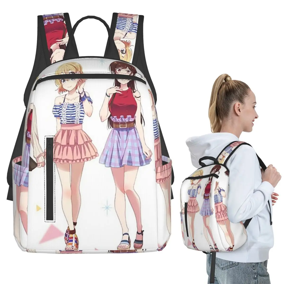 Anime Rent A Girlfriend Backpack Student BookBag Kids School Bag Laptop Shoulder Bags Men Women
Anime Rent A Girlfriend Backpack Student BookBag Kids School Bag Laptop Shoulder Bags Men Women