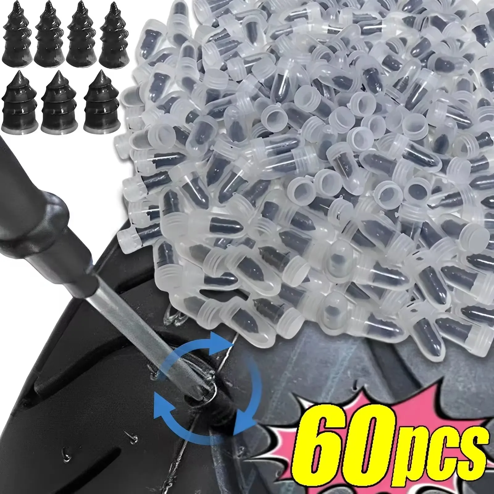 Tire Puncture Repair Nails for Car Motorcycle Scooter Bike Vacuum Tyre Repairing Rubber Metal Nail Set Car Tire Accessories
Tire Puncture Repair Nails for Car Motorcycle Scooter Bike Vacuum Tyre Repairing Rubber Metal Nail Set Car Tire Accessories