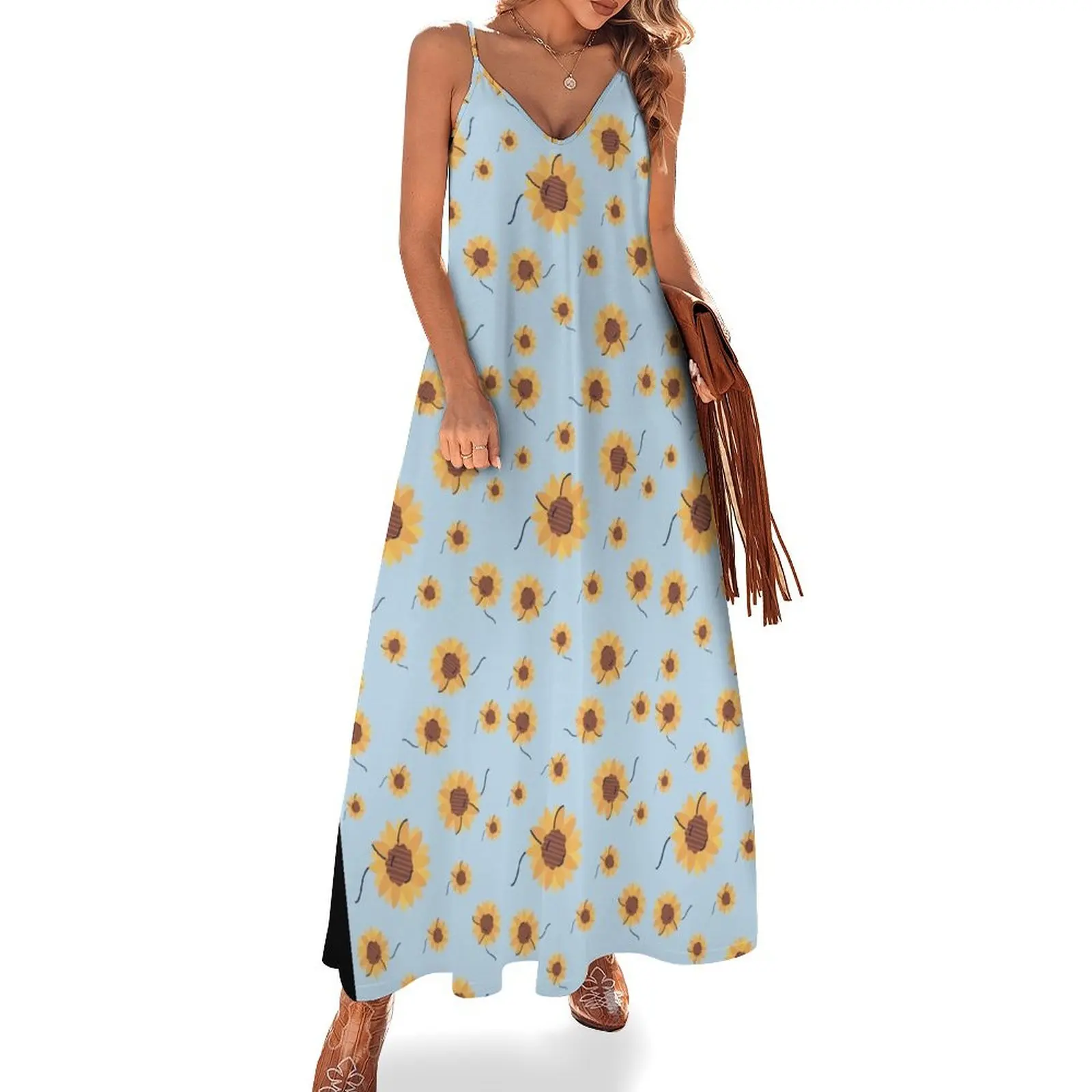 Sunflower Sleeveless Long Dress Woman dresses dresses for womens women dress Dress
Sunflower Sleeveless Long Dress Woman dresses dresses for womens women dress Dress