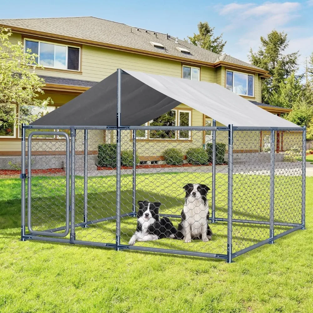 Large Metal Dogs Kennels Outdoor,Waterproof Anti-Ultraviolet roof Cover Galvanized Steel Cage Fence Playpen with Lockable Door,O
Large Metal Dogs Kennels Outdoor,Waterproof Anti-Ultraviolet roof Cover Galvanized Steel Cage Fence Playpen with Lockable Door,O