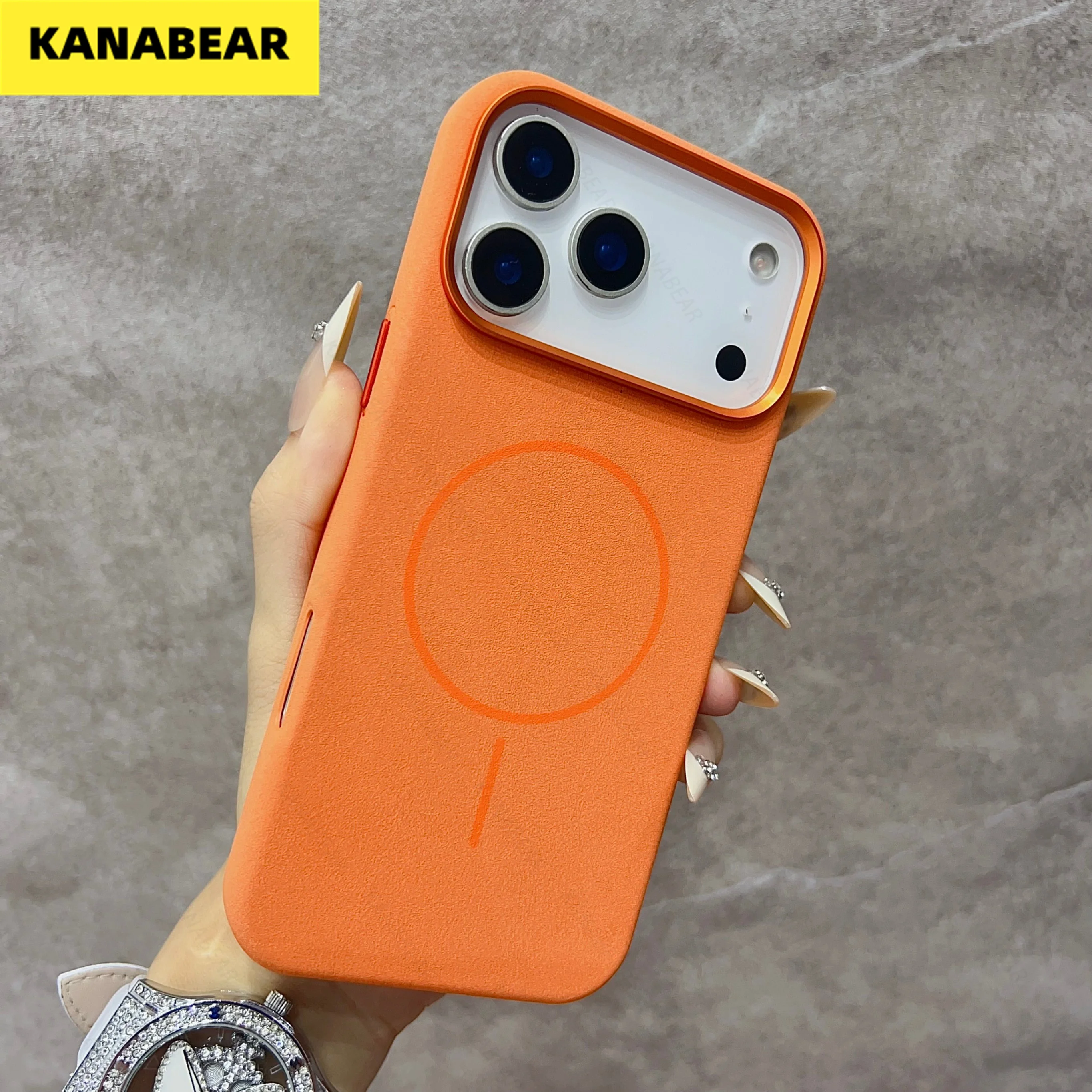 Suitable for iPhone17promax phone case, simple elephant skin texture Apple 17pro magnetic anti-drop protective case
Suitable for iPhone17promax phone case, simple elephant skin texture Apple 17pro magnetic anti-drop protective case