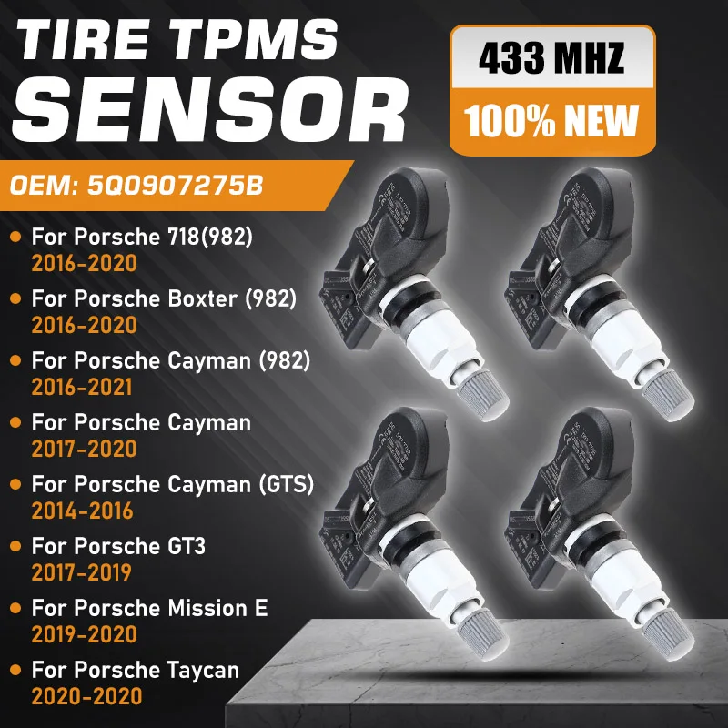 Car TPMS Sensor For Porsche 718 982 Cayman Boxter 2016-2020 Porsche GT3 Porsche Mission E Porsche Taycan Tire Pressure Sensor
Car TPMS Sensor For Porsche 718 982 Cayman Boxter 2016-2020 Porsche GT3 Porsche Mission E Porsche Taycan Tire Pressure Sensor