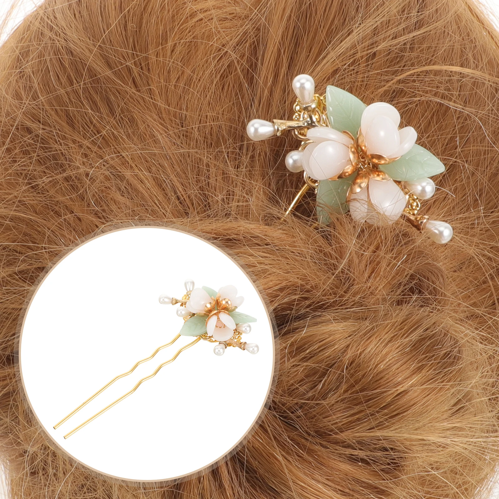 Flower Shape Hairpin Vintage Handmade Pearl Hair Decor Chinese Style Elegant Hairpin For Formal Occasions Traditional Hair Stick
Flower Shape Hairpin Vintage Handmade Pearl Hair Decor Chinese Style Elegant Hairpin For Formal Occasions Traditional Hair Stick