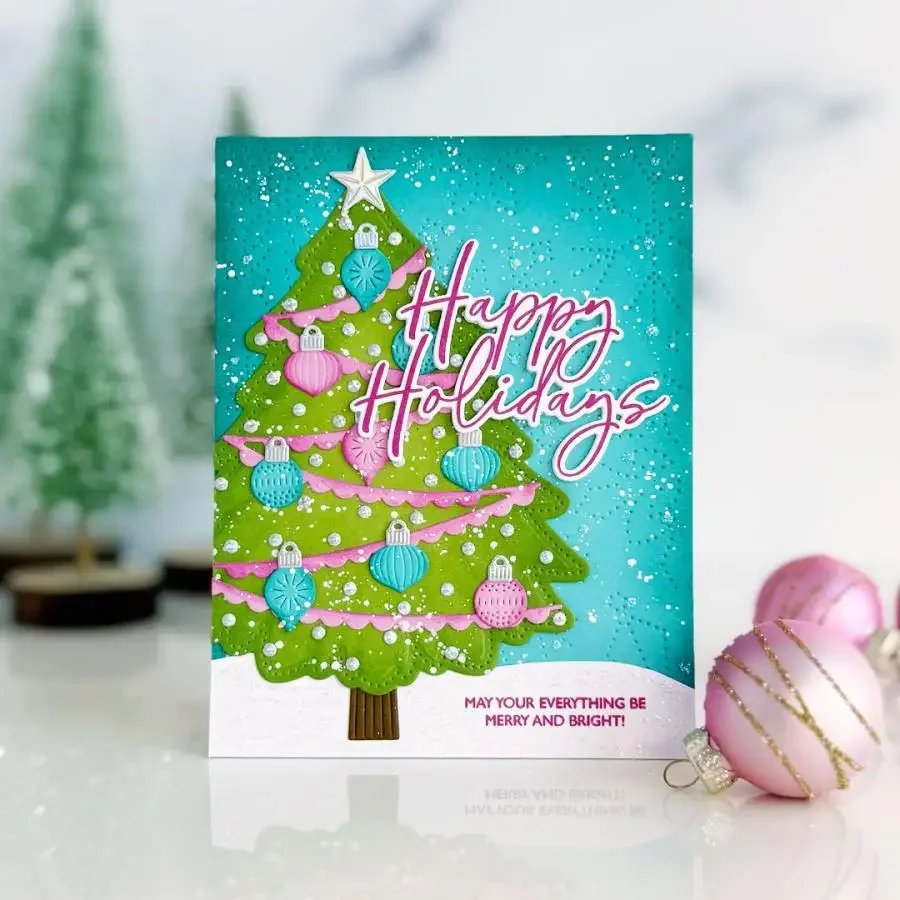 Christmas Tree Snowdrops Metal Cutting Dies Clear Stamps Stencil Hot Foil for DIY Making Card Scrapbook Decoration
Christmas Tree Snowdrops Metal Cutting Dies Clear Stamps Stencil Hot Foil for DIY Making Card Scrapbook Decoration