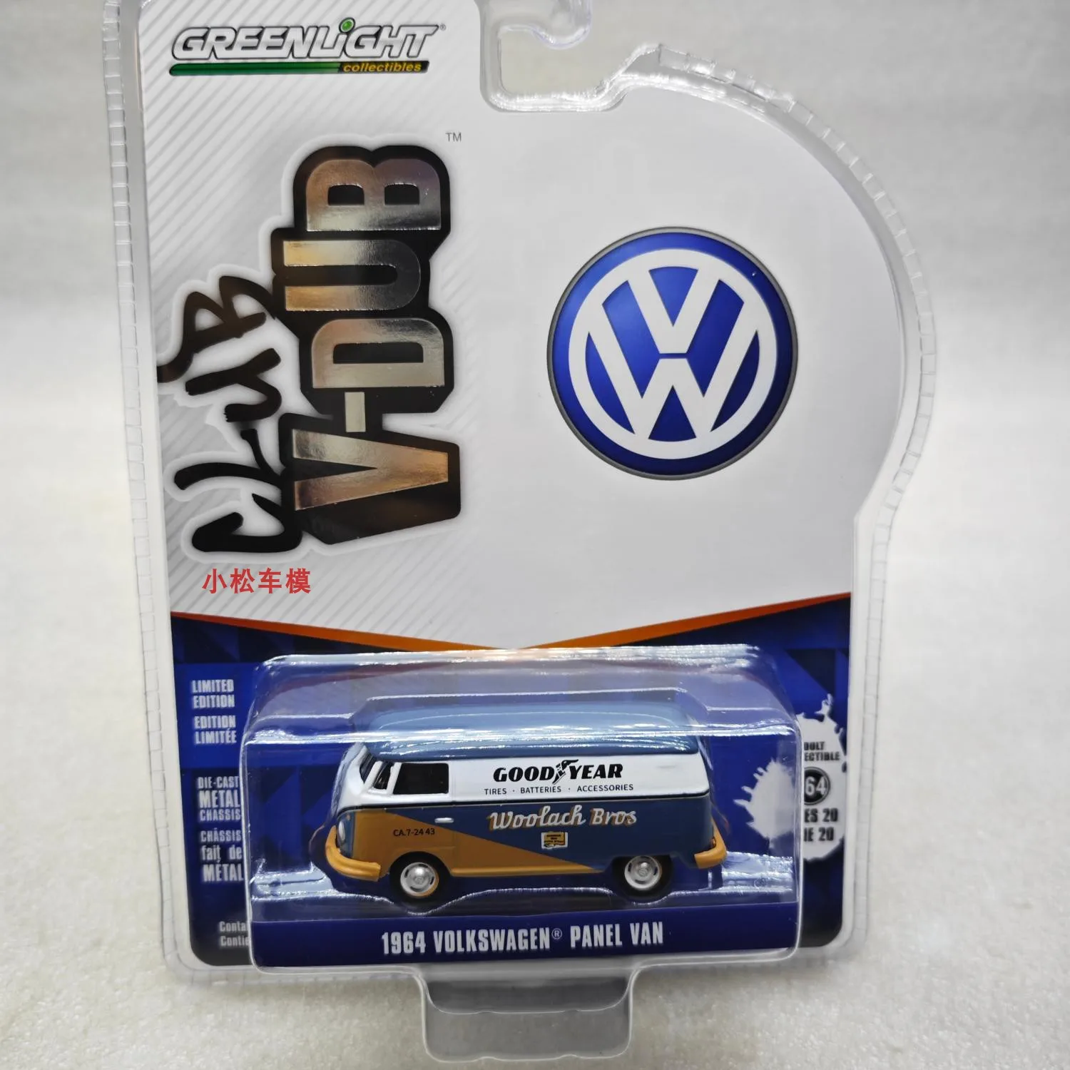 GreenLight 1:64 Club Vee Dub Series 20-1964 Volkswagen Van - Goodyear Diecast Alloy Car Model Collectible Gift
GreenLight 1:64 Club Vee Dub Series 20-1964 Volkswagen Van - Goodyear Diecast Alloy Car Model Collectible Gift
