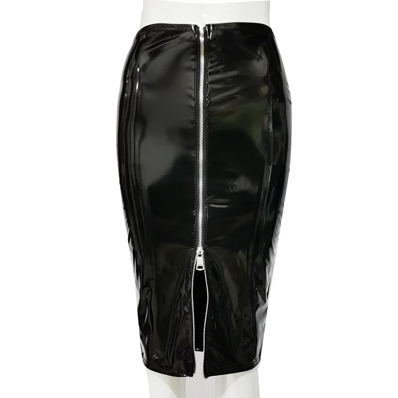 Wi New Bright PU Sexy Mirror Painted Leather Slim Fit mid Length Split Skirt Faionable All Season Women's f Body Skirt
Wi New Bright PU Sexy Mirror Painted Leather Slim Fit mid Length Split Skirt Faionable All Season Women's f Body Skirt