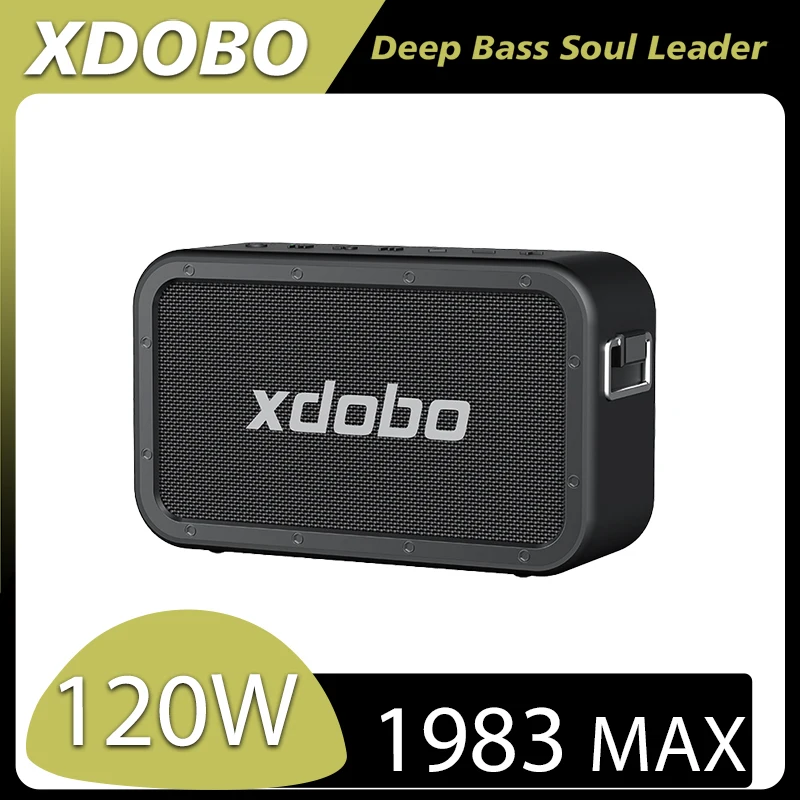 XDOBO 1983 MAX 120W Bluetooth Speaker Wireless Deep Bass Stereo Surround Sound Support 15000mAh Mobile Power Function
XDOBO 1983 MAX 120W Bluetooth Speaker Wireless Deep Bass Stereo Surround Sound Support 15000mAh Mobile Power Function