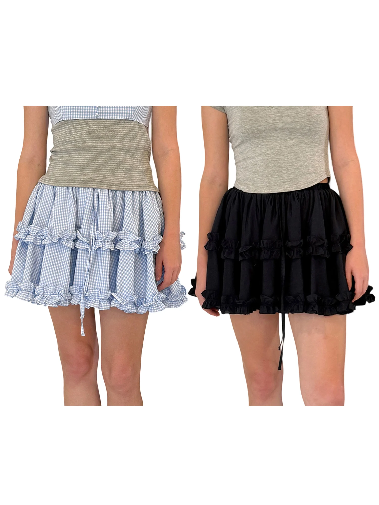 Women s Ruffle Hem Mini Skirt Chic Checkered Patterned A-line Skirt for Stylish Streetwear and Everyday Wear
Women s Ruffle Hem Mini Skirt Chic Checkered Patterned A-line Skirt for Stylish Streetwear and Everyday Wear