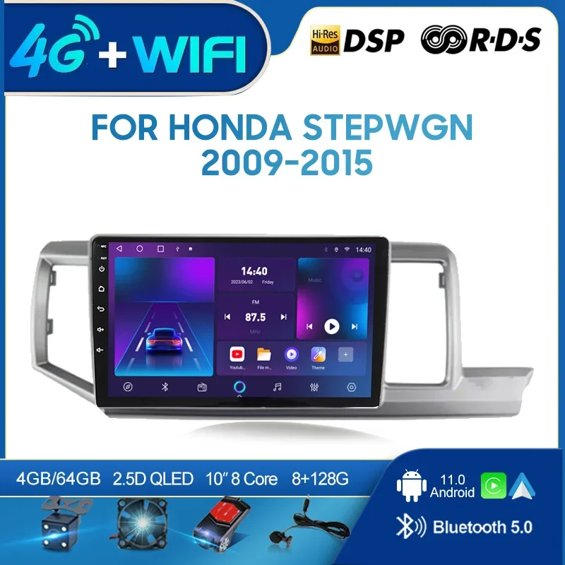 Автомобильный радиоприемник Android, мультимедийный плеер для Honda Stepwgn 2009-2015, RHD Carplay, авто умные системы, автомобильная электронная GPS-навигация
Автомобильный радиоприемник Android, мультимедийный плеер для Honda Stepwgn 2009-2015, RHD Carplay, авто умные системы, автомобильная электронная GPS-навигация