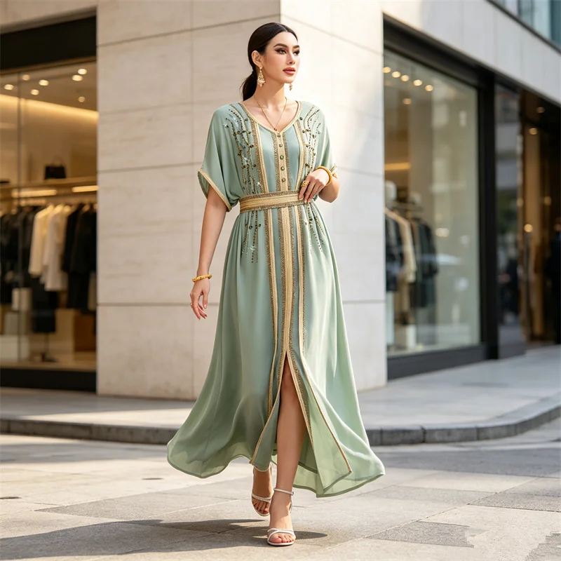 Luxury Diamonds Abayas for Women Muslim Maxi Dress 2026 Djellaba Ramadan Eid Jalabiya Islam Clothing Robe Caftan Marocain Femme
Luxury Diamonds Abayas for Women Muslim Maxi Dress 2026 Djellaba Ramadan Eid Jalabiya Islam Clothing Robe Caftan Marocain Femme