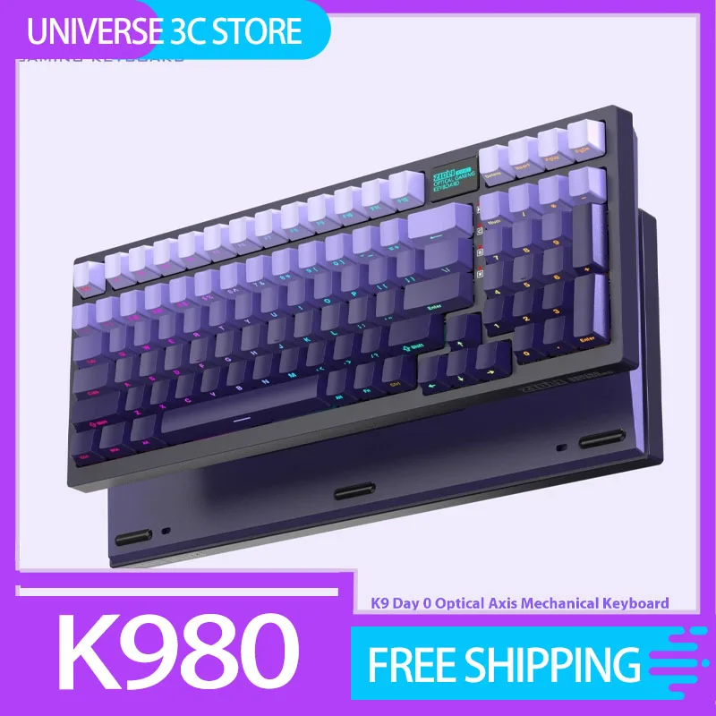 Водонепроницаемая механическая клавиатура ZIDLI K980 из материала PBT, фиолетовая игровая механическая клавиатура для киберспорта, 98 клавиш, пользовательские компьютерные аксессуары для подарка
Водонепроницаемая механическая клавиатура ZIDLI K980 из материала PBT, фиолетовая игровая механическая клавиатура для киберспорта, 98 клавиш, пользовательские компьютерные аксессуары для подарка
