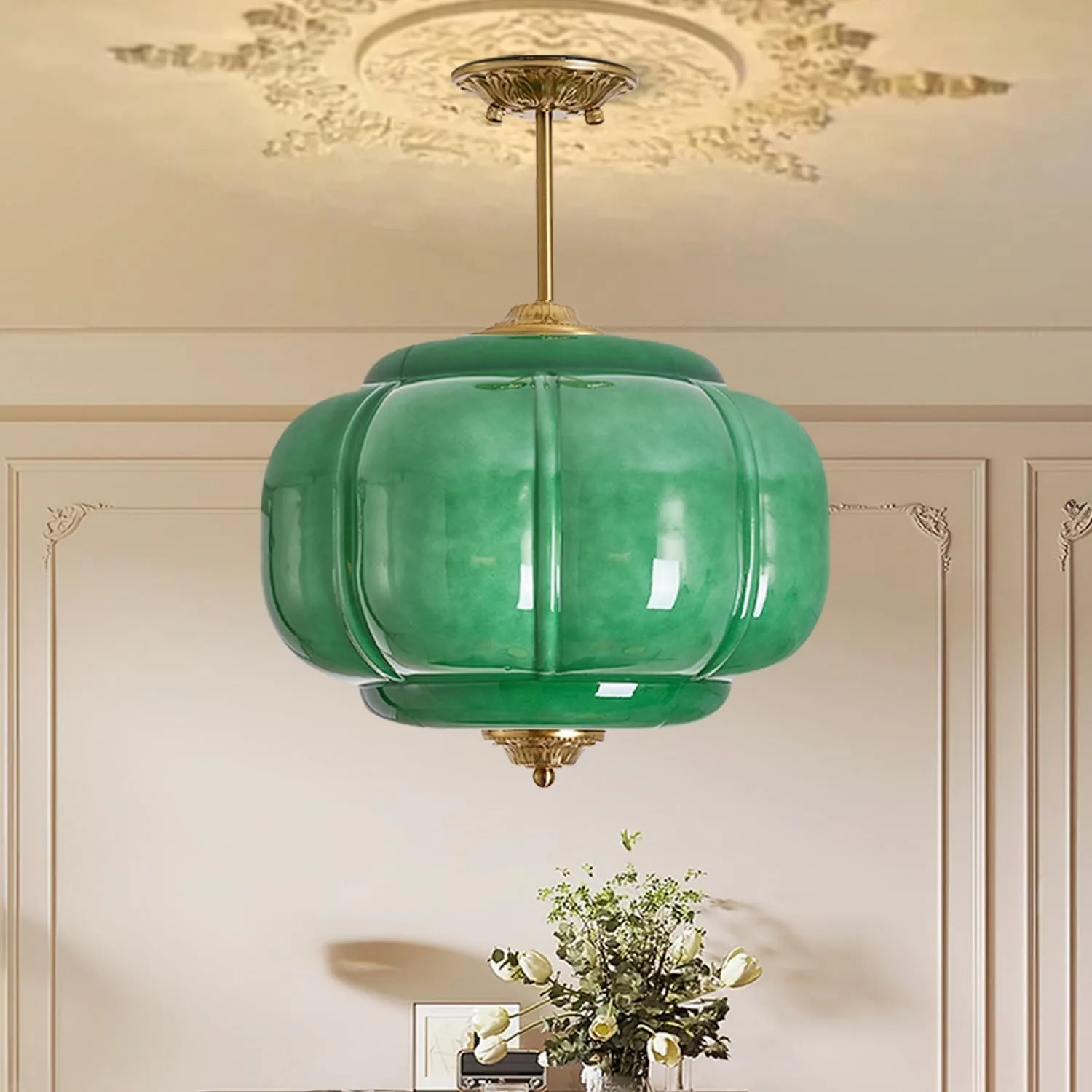 Retro Green Round Glass Chandelier French Nordic Luxury Glass Pendant Lamp Minimalist Homestay Home Decor Dimming Hanging Lights
Retro Green Round Glass Chandelier French Nordic Luxury Glass Pendant Lamp Minimalist Homestay Home Decor Dimming Hanging Lights