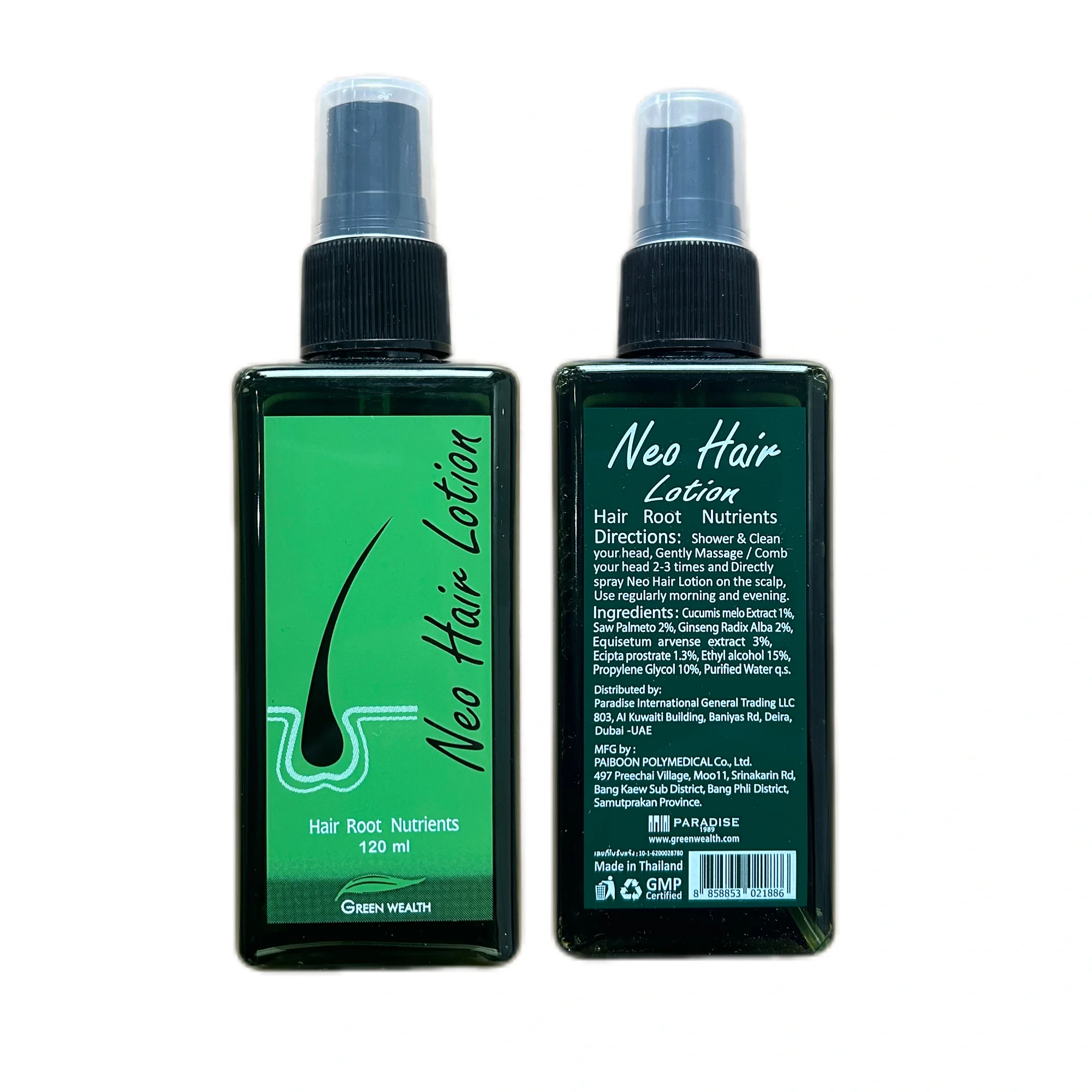 120ml Neo Hair Lotion Hair Root HAIR BEARD SIDEBURNS LONGER Herbs Treatment 100% Original Thailand Free Gift
120ml Neo Hair Lotion Hair Root HAIR BEARD SIDEBURNS LONGER Herbs Treatment 100% Original Thailand Free Gift