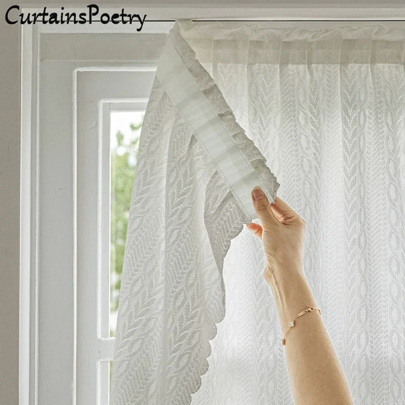 Punch-Free Semi Sheer French Curtain Velcro Self-Adhesive Weave Textured Privacy Translucent Drape for Door and Window Treatment
Punch-Free Semi Sheer French Curtain Velcro Self-Adhesive Weave Textured Privacy Translucent Drape for Door and Window Treatment