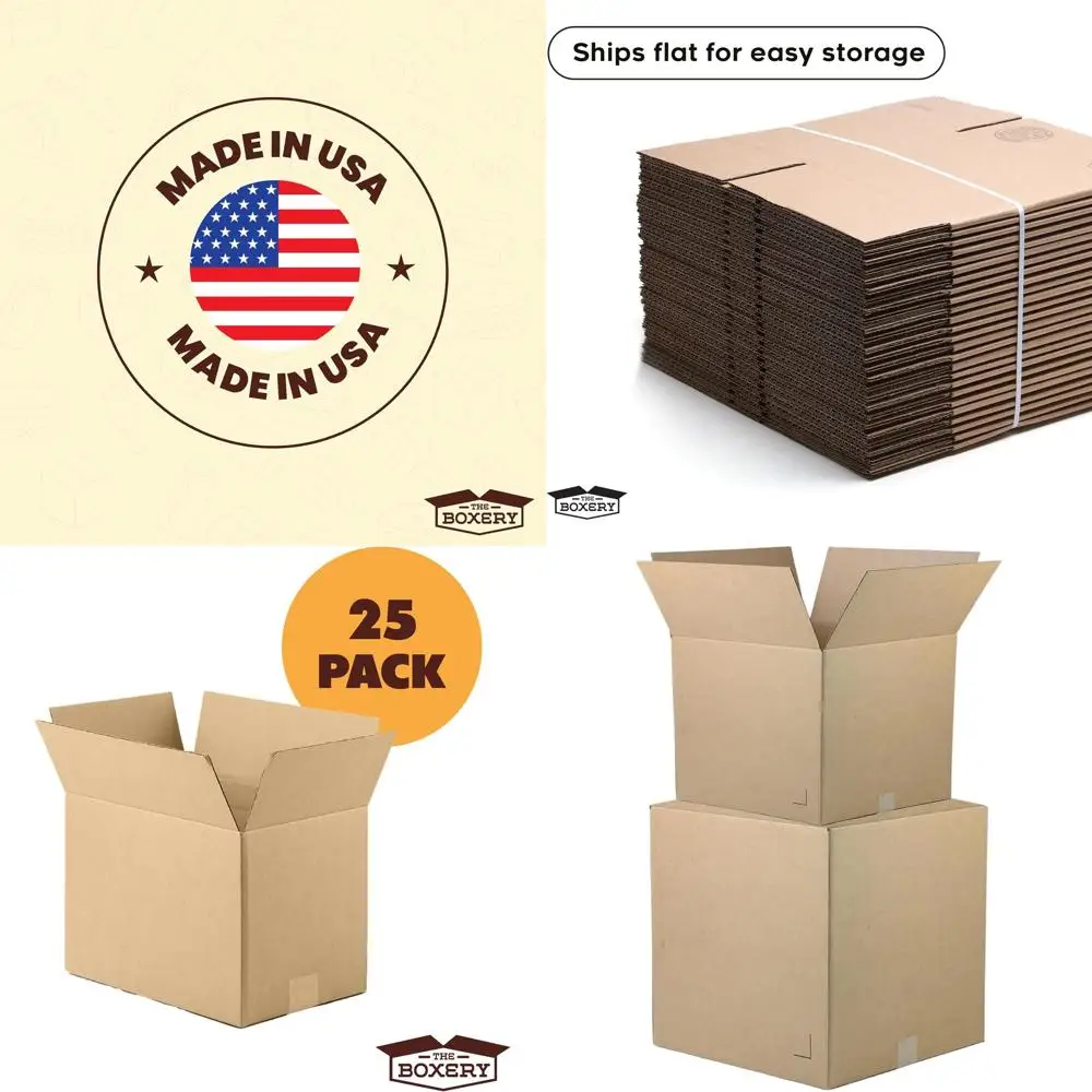 18x16x14 Inches Brown Corrugated Cardboard Boxes, 25-Pack - Strong, Eco-Friendly, Recyclable, Made in USA for Shipping, Packing,
18x16x14 Inches Brown Corrugated Cardboard Boxes, 25-Pack - Strong, Eco-Friendly, Recyclable, Made in USA for Shipping, Packing,